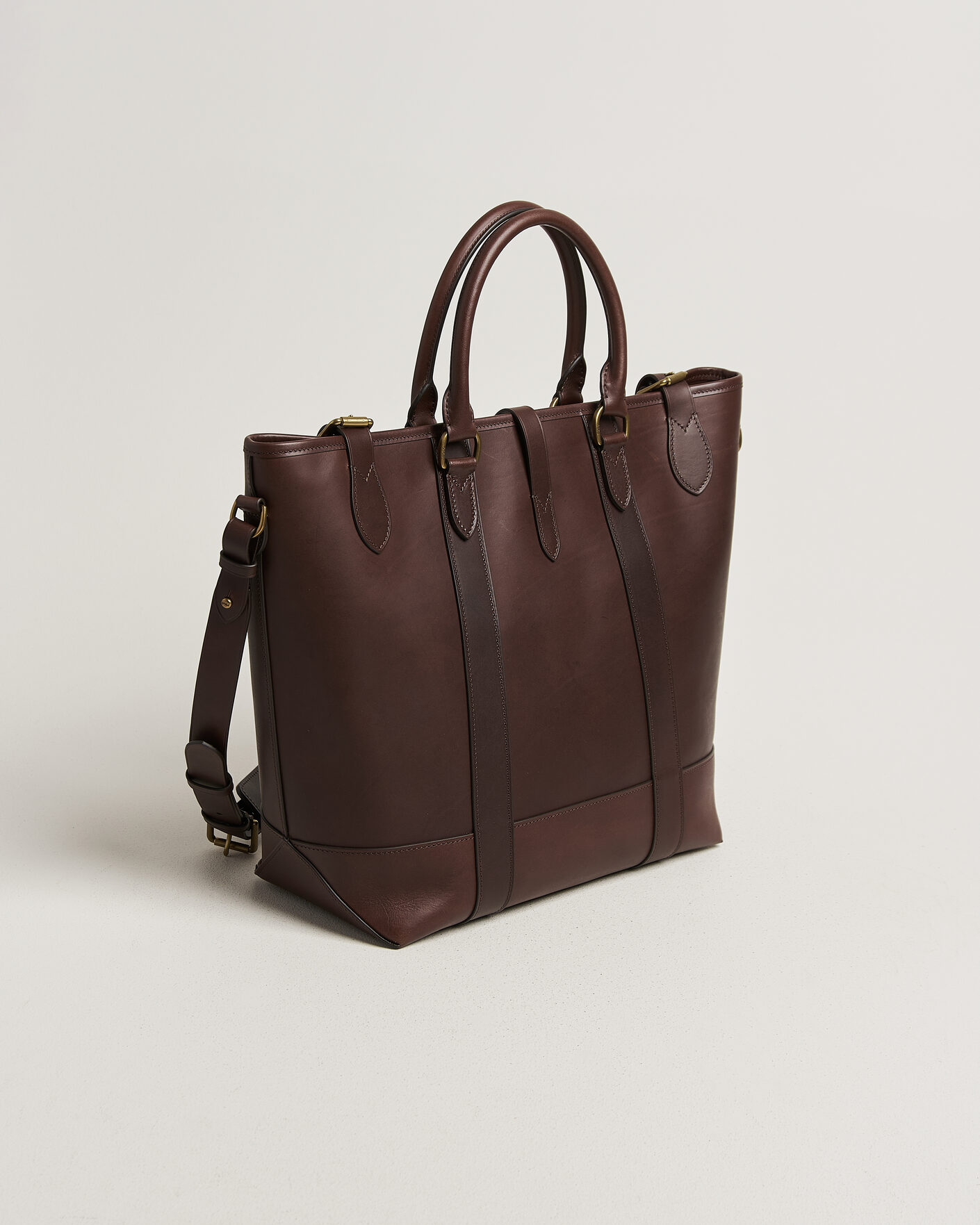 Herre | Vesker | Polo Ralph Lauren | Leather Tote Bag Burnished Brown