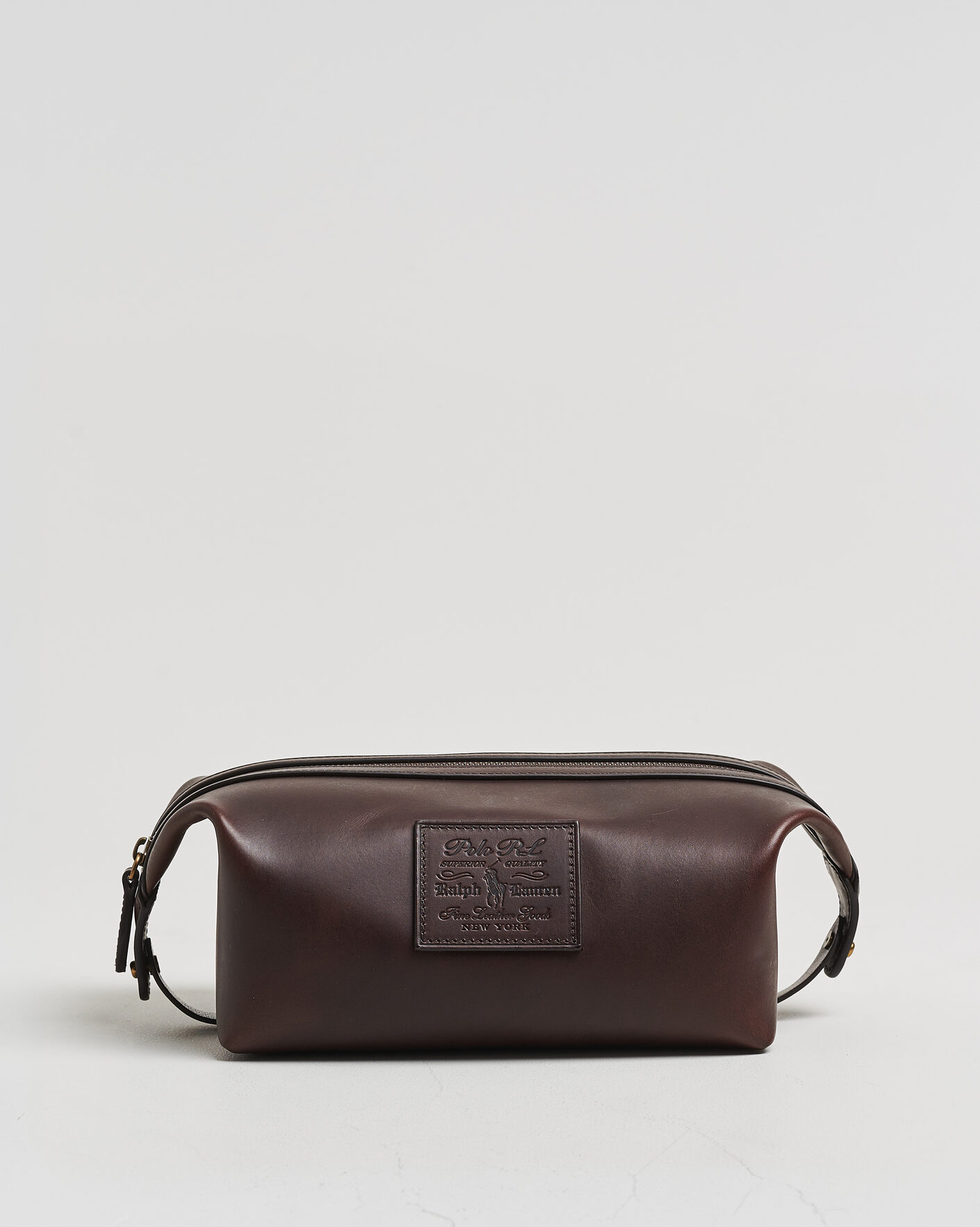 Herre | Vesker | Polo Ralph Lauren | Leather Washbag Burnished Brown