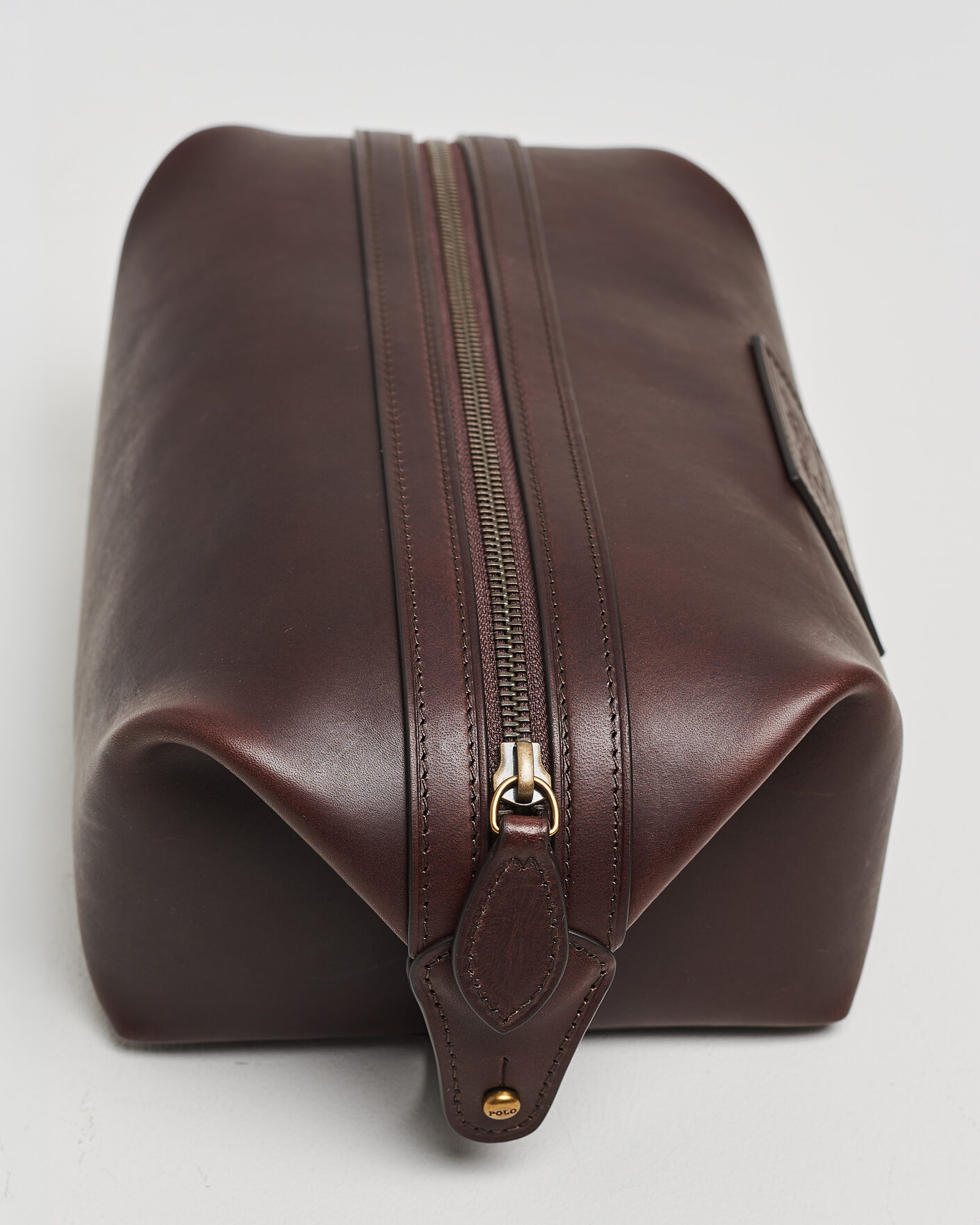 Herre | Vesker | Polo Ralph Lauren | Leather Washbag Burnished Brown