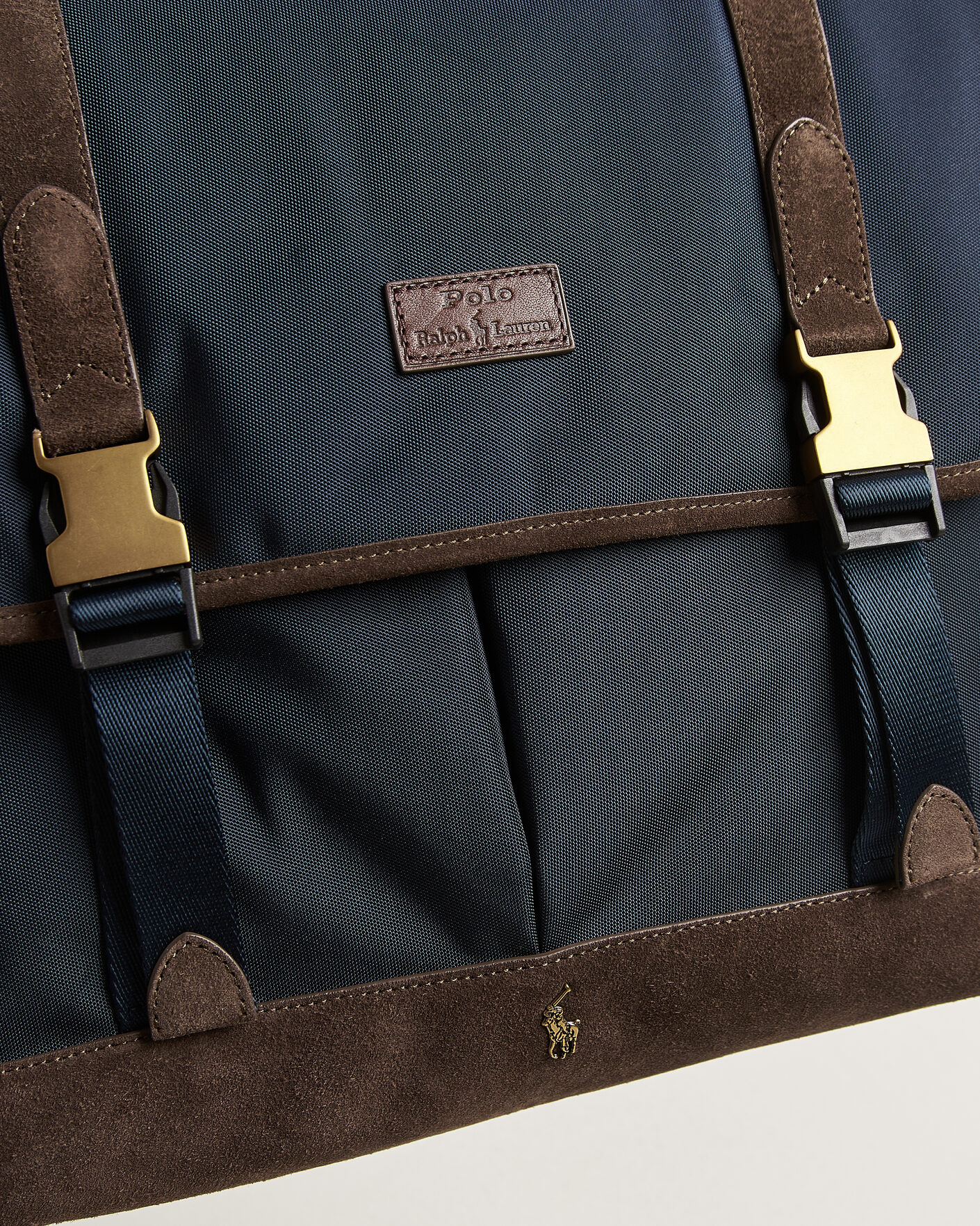 Herre | Vesker | Polo Ralph Lauren | Messenger Duffle Bag Newport Navy/Brown