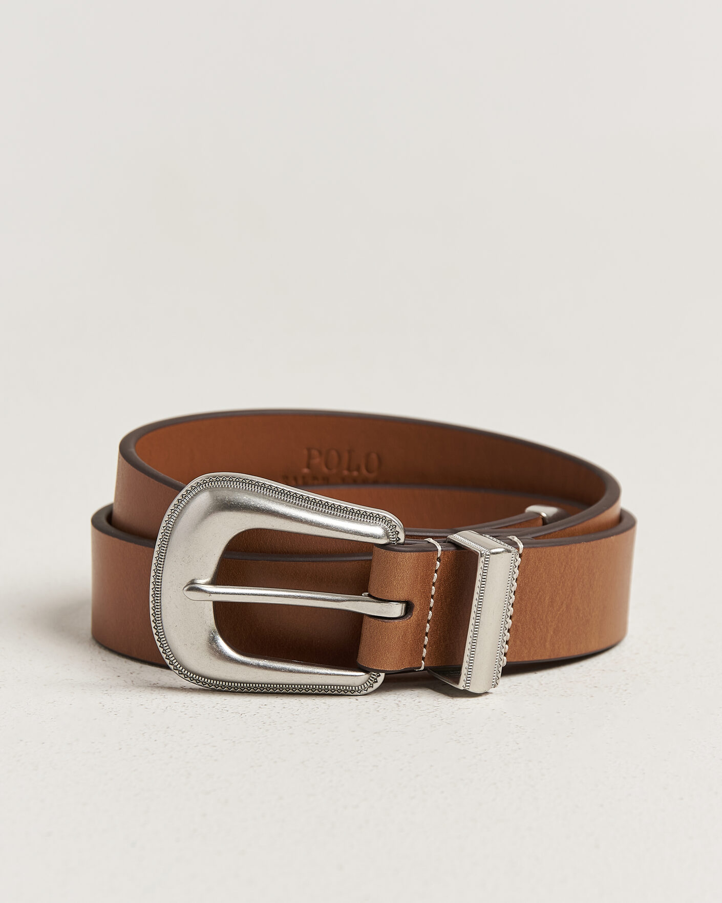 Herre | Belter | Polo Ralph Lauren | Western Denim Belt Tan