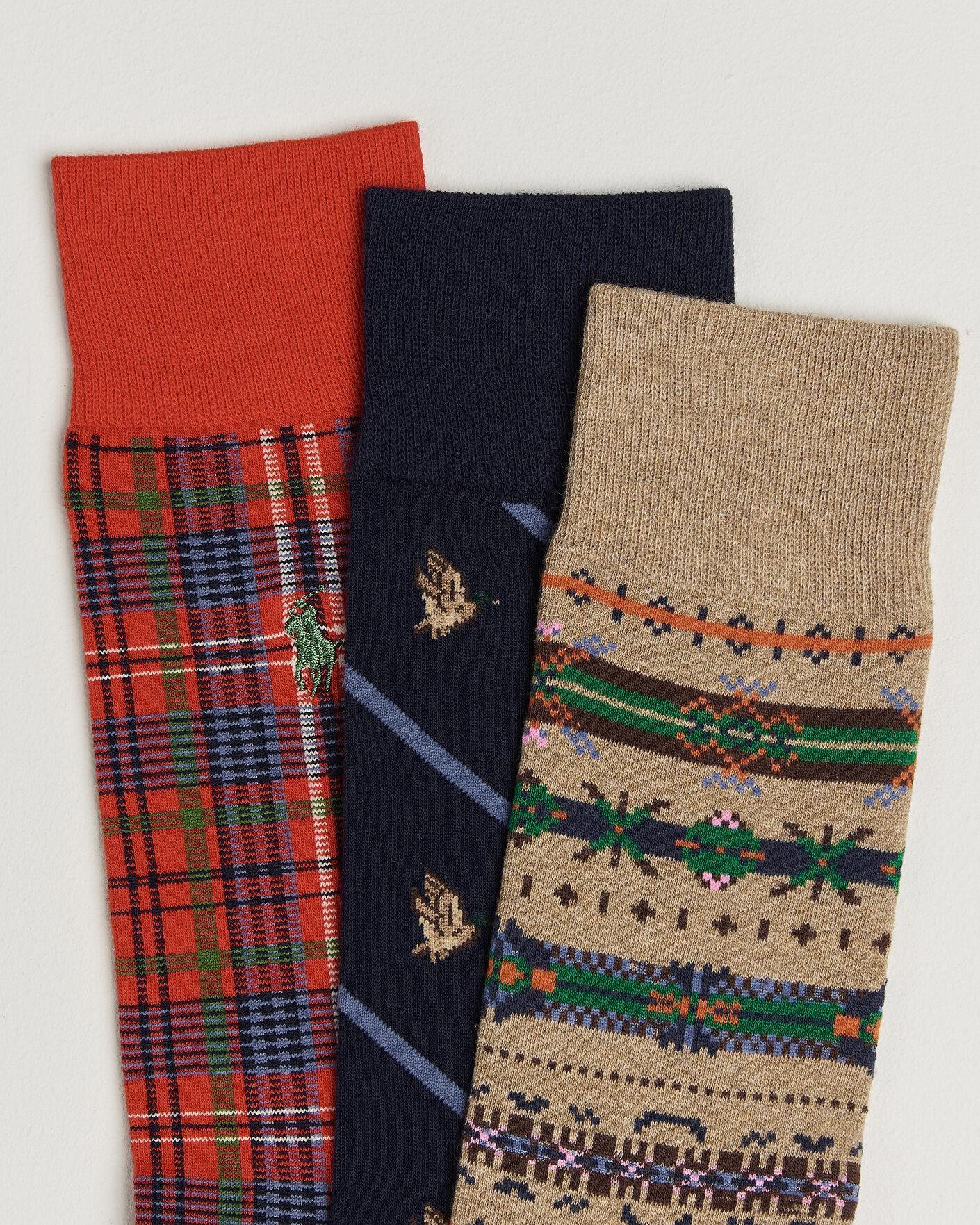 Herre | Undertøy | Polo Ralph Lauren | 3-Pack Cotton Crew Socks Multi