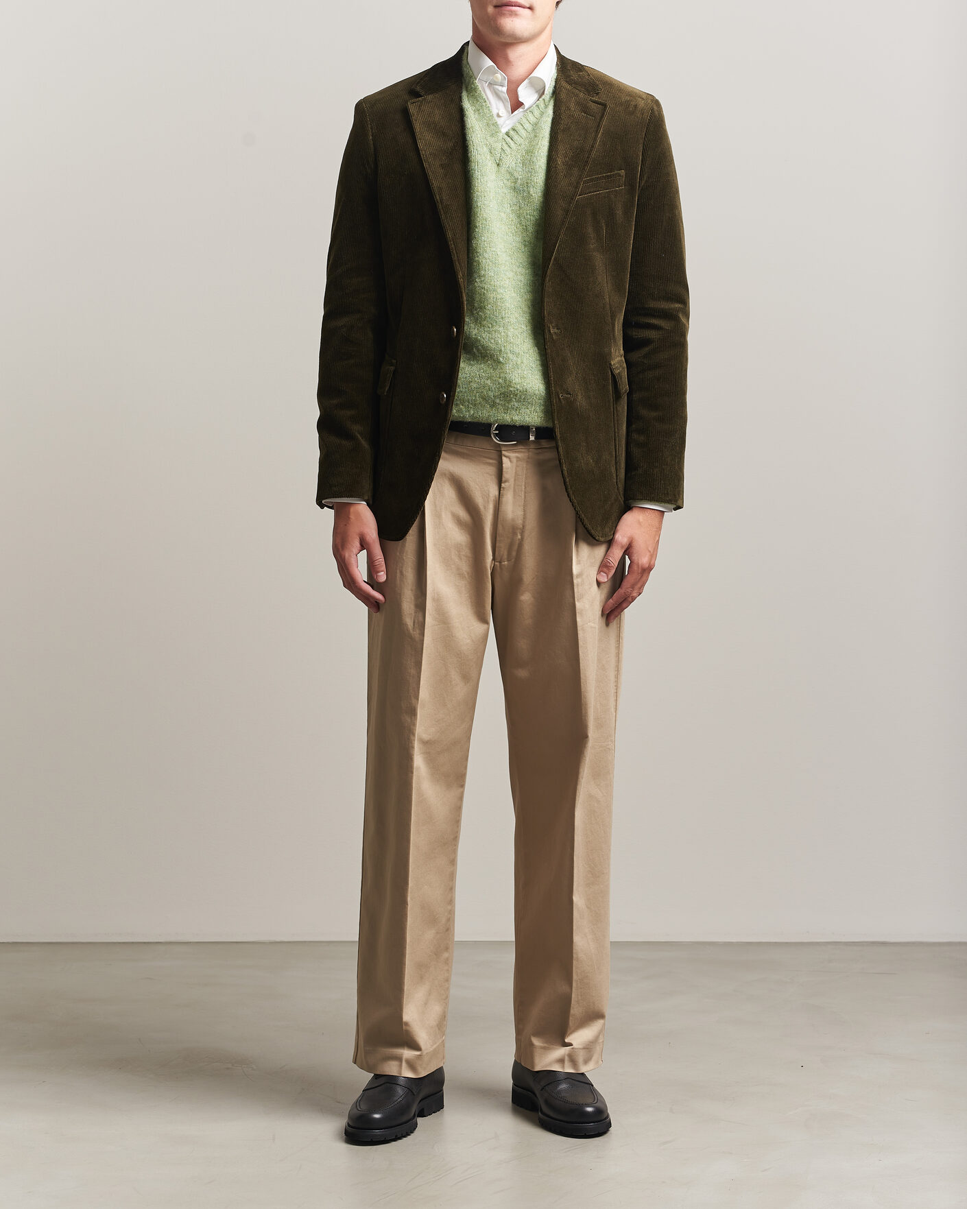 Herre | Dressjakker | Polo Ralph Lauren | Single Breasted Corduroy Sportcoat Fall Olive