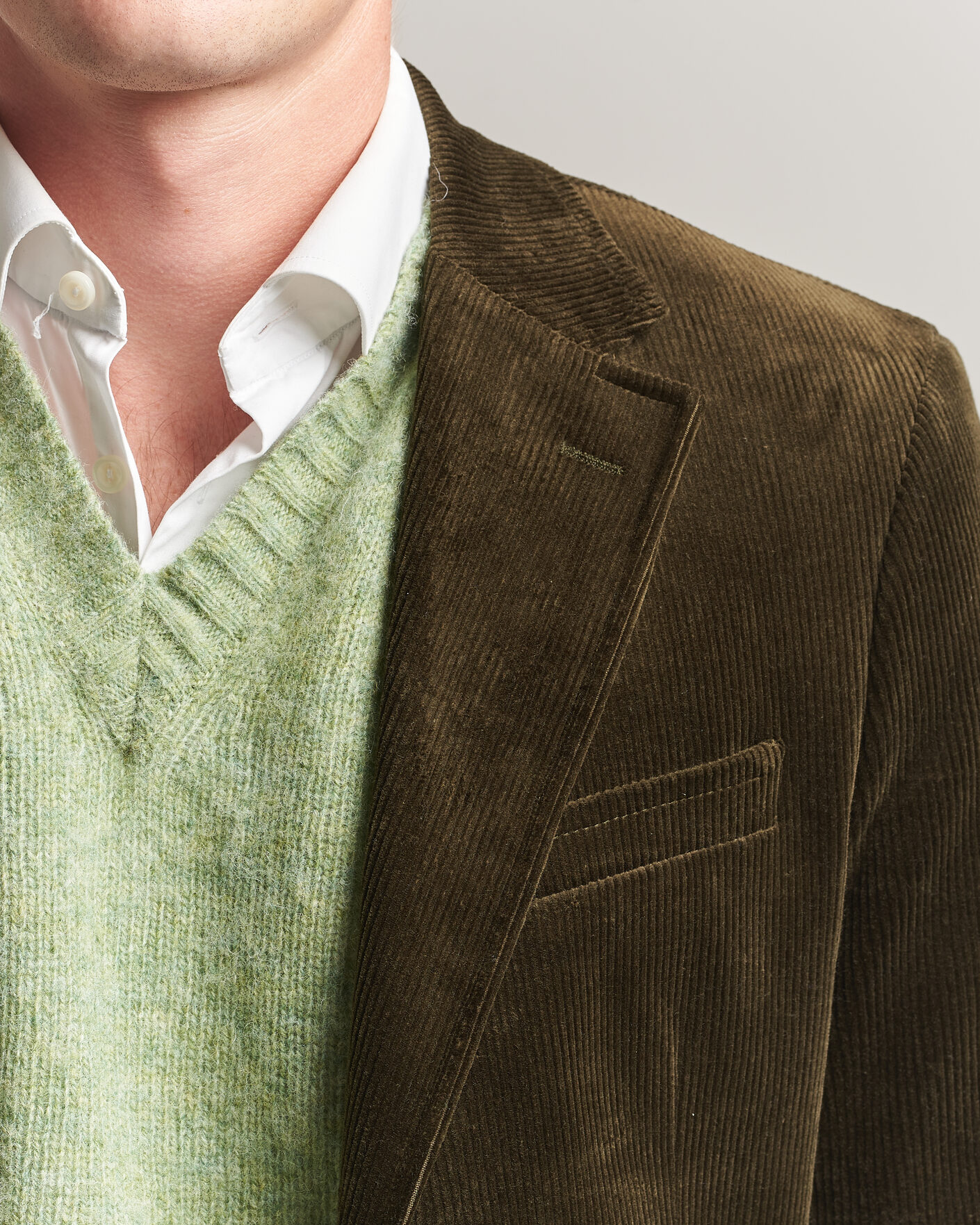 Herre | Dressjakker | Polo Ralph Lauren | Single Breasted Corduroy Sportcoat Fall Olive
