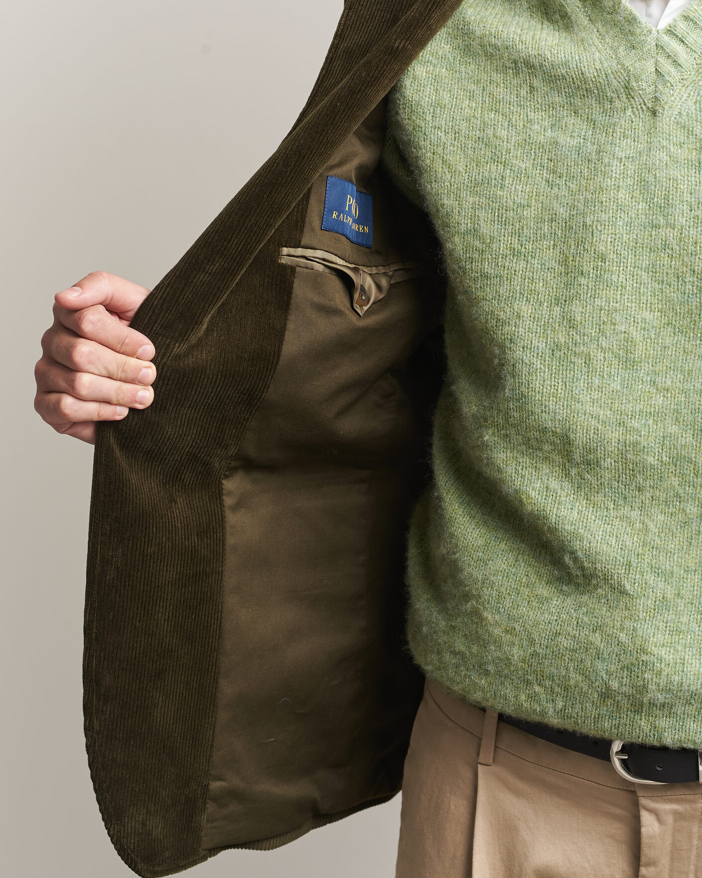Herre | Dressjakker | Polo Ralph Lauren | Single Breasted Corduroy Sportcoat Fall Olive
