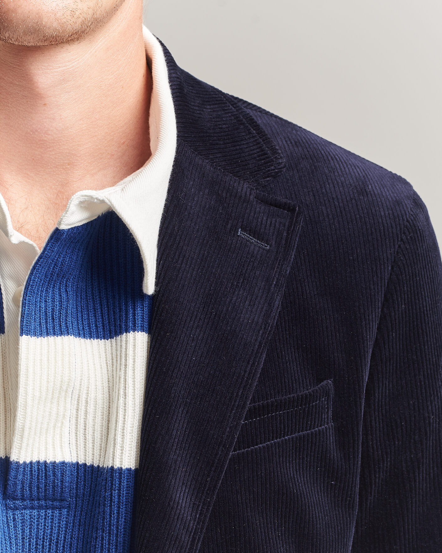 Herre | Dressjakker | Polo Ralph Lauren | Single Breasted Corduroy Sportcoat Newport Navy