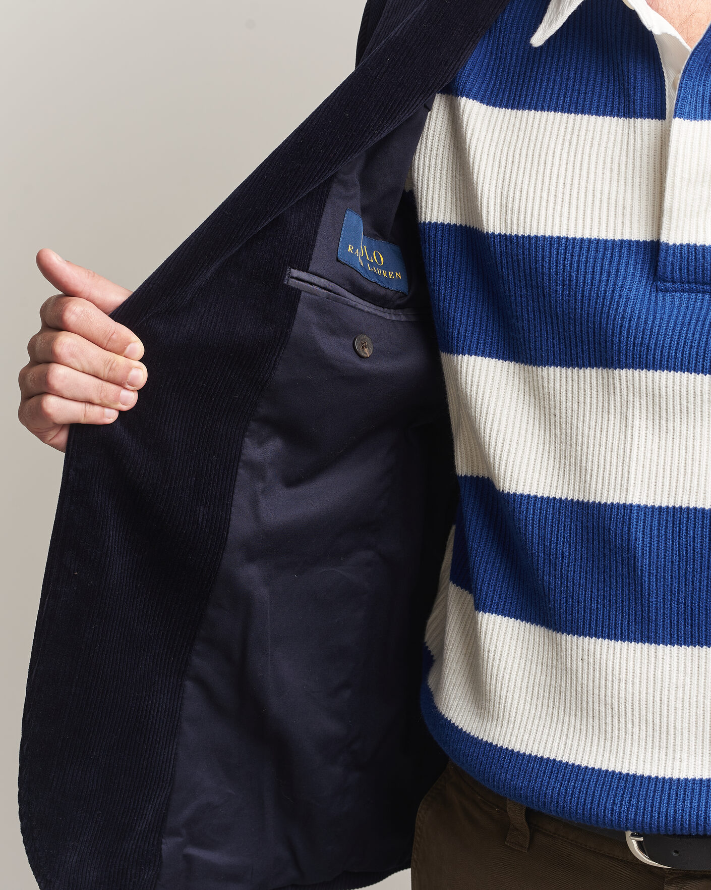 Herre | Dressjakker | Polo Ralph Lauren | Single Breasted Corduroy Sportcoat Newport Navy