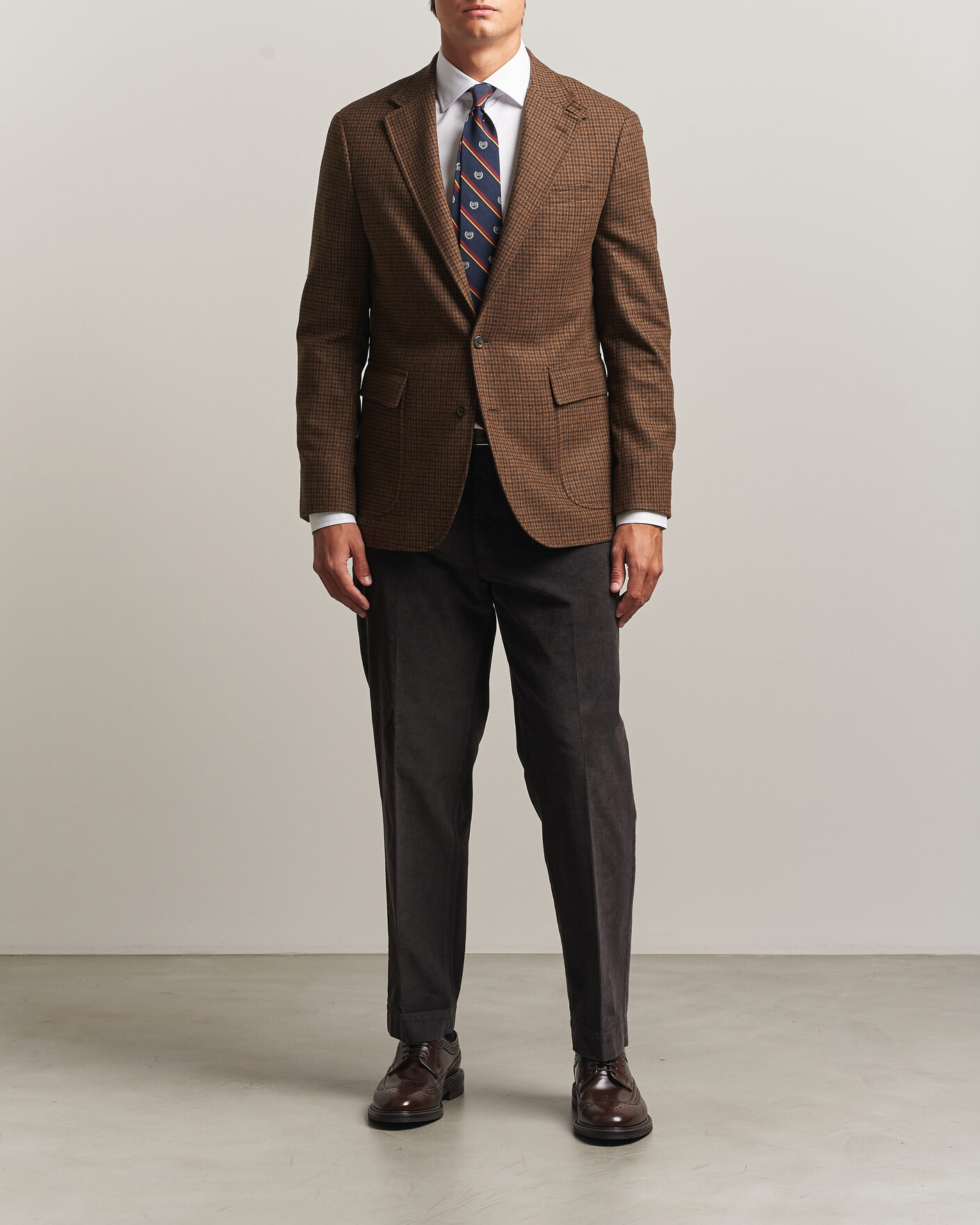 Herre | Dressjakker | Polo Ralph Lauren | Guncheck Woven Sportcoat Brown/Olive
