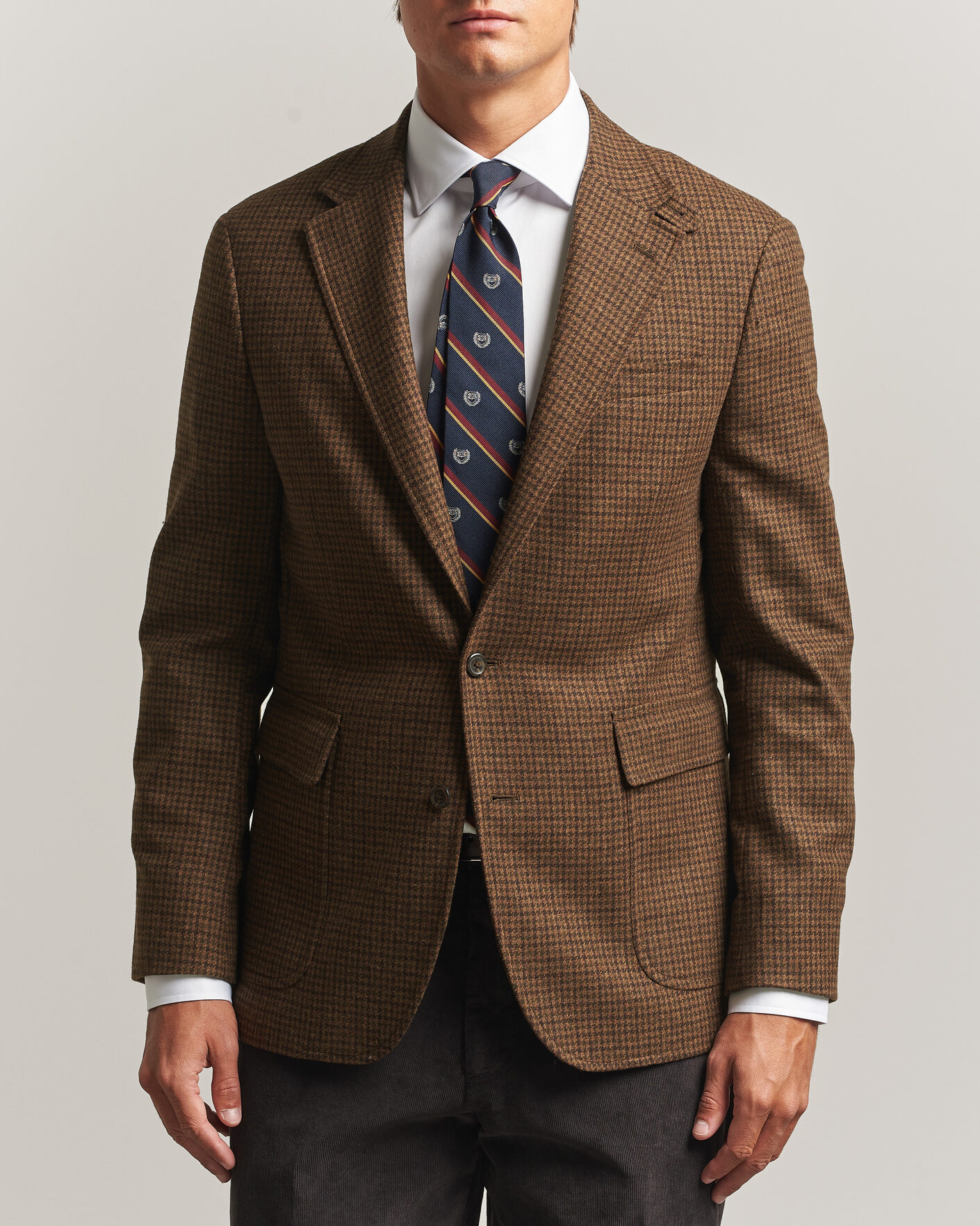 Herre | Dressjakker | Polo Ralph Lauren | Guncheck Woven Sportcoat Brown/Olive