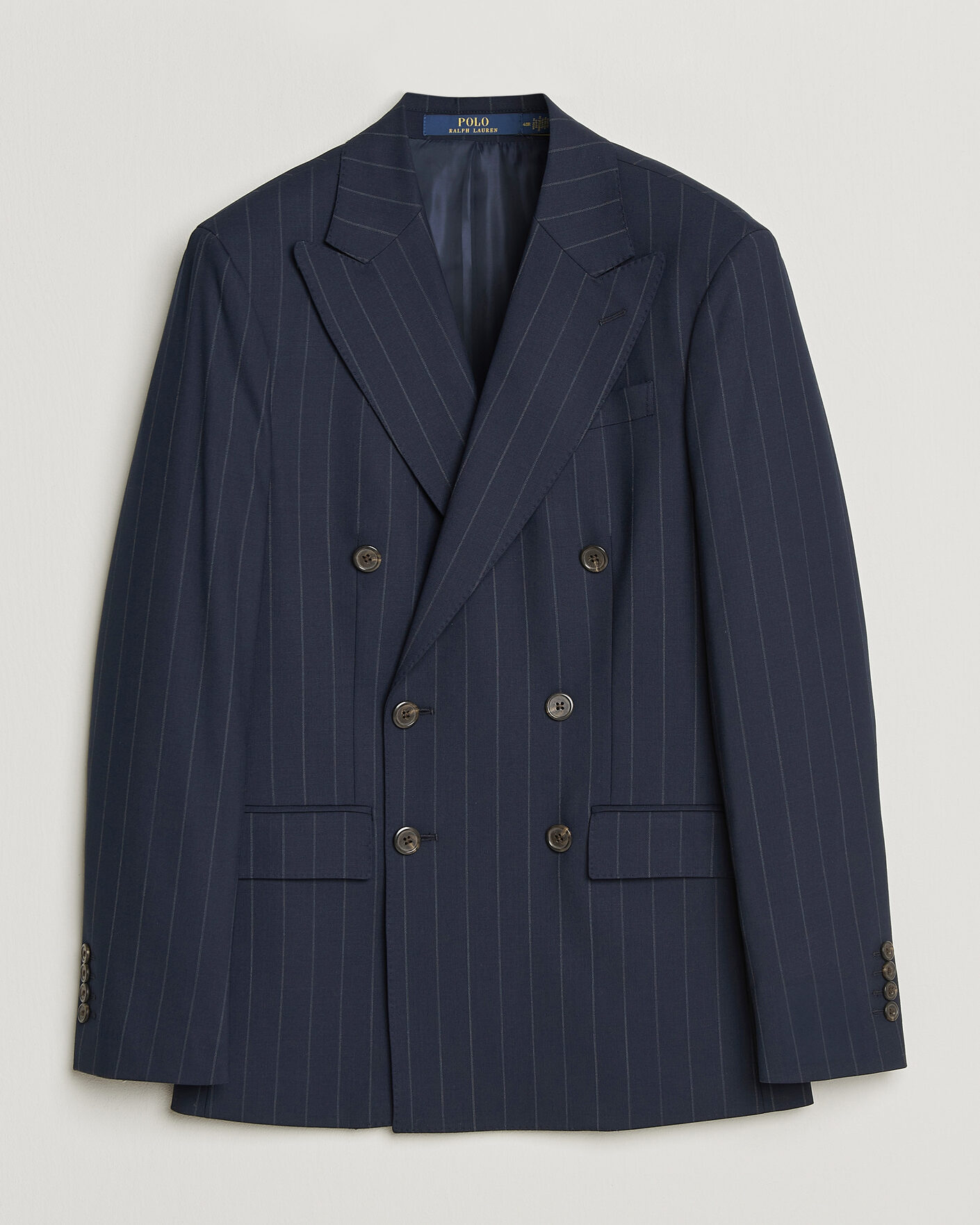 Herre | Dressjakker | Polo Ralph Lauren | Double Breasted Rope Stripe Sportcoat Navy/Grey