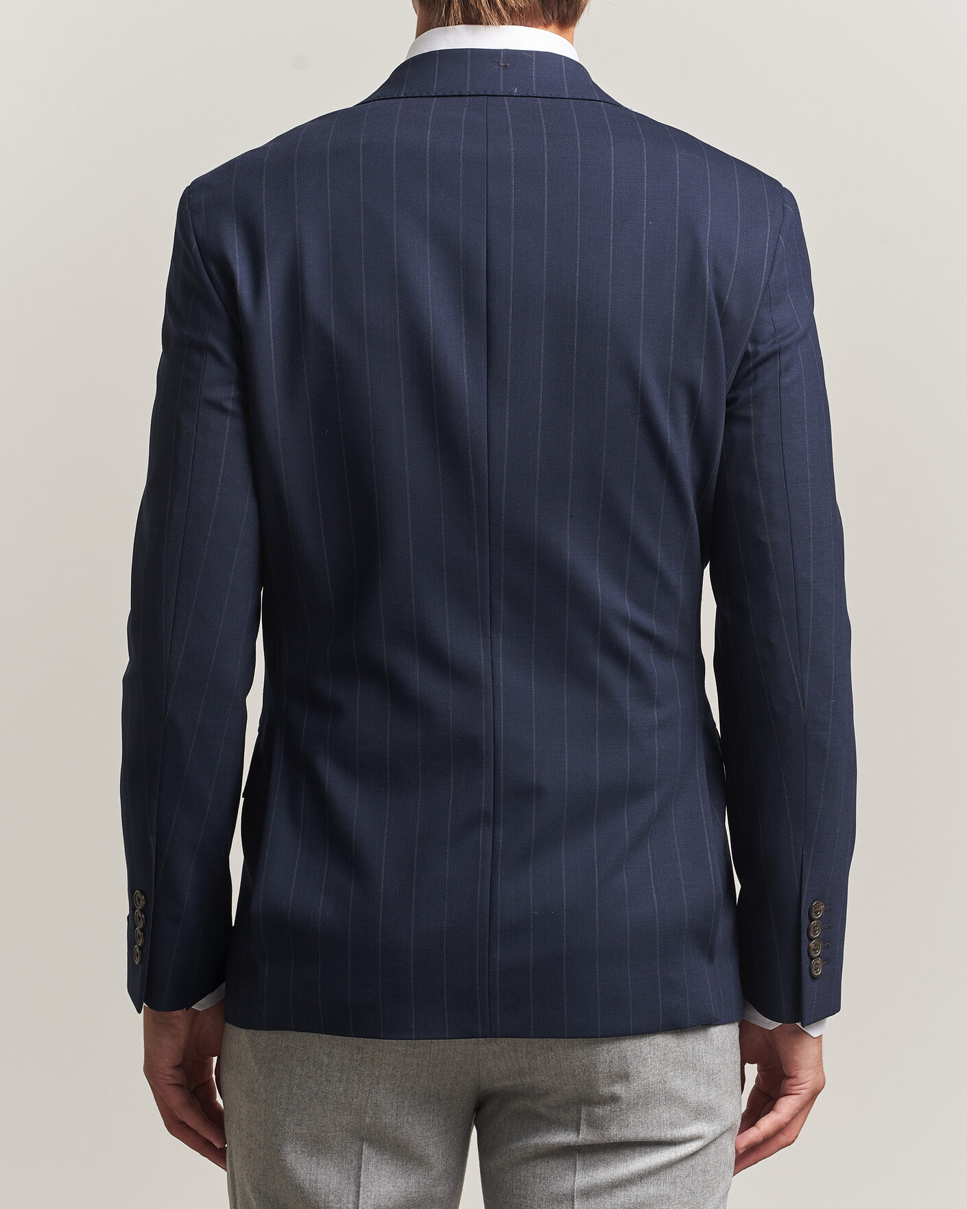 Herre | Dressjakker | Polo Ralph Lauren | Double Breasted Rope Stripe Sportcoat Navy/Grey