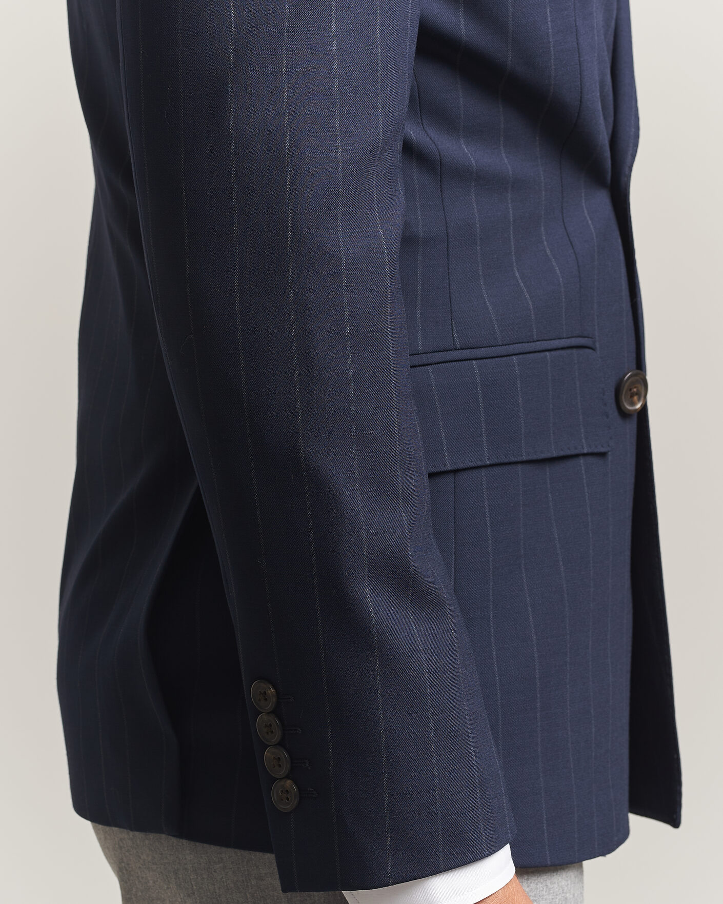 Herre | Dressjakker | Polo Ralph Lauren | Double Breasted Rope Stripe Sportcoat Navy/Grey