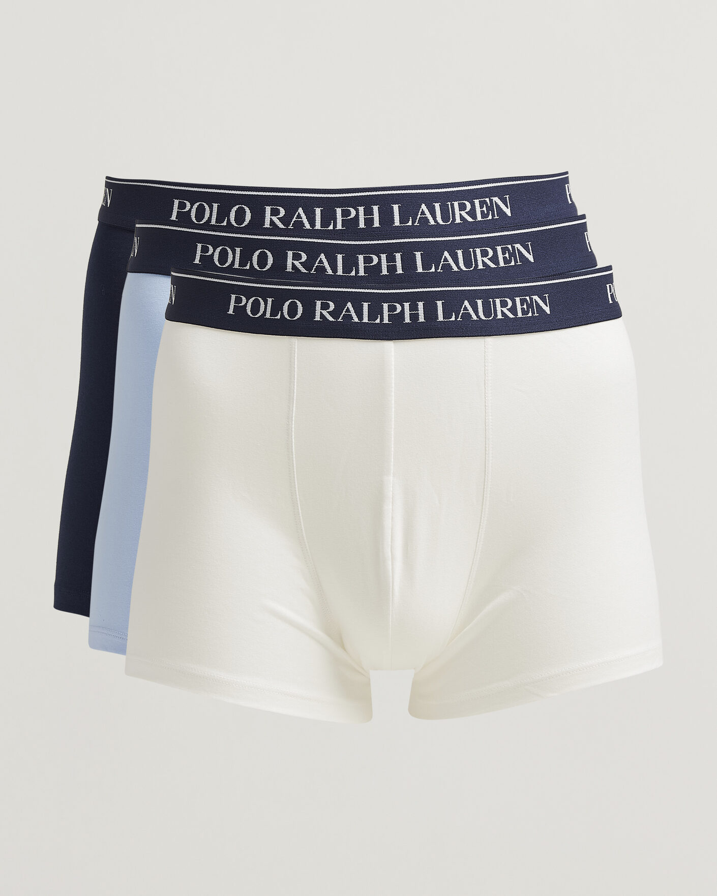 Herre | Undertøy | Polo Ralph Lauren | 3-Pack Trunks White/Blue/Navy