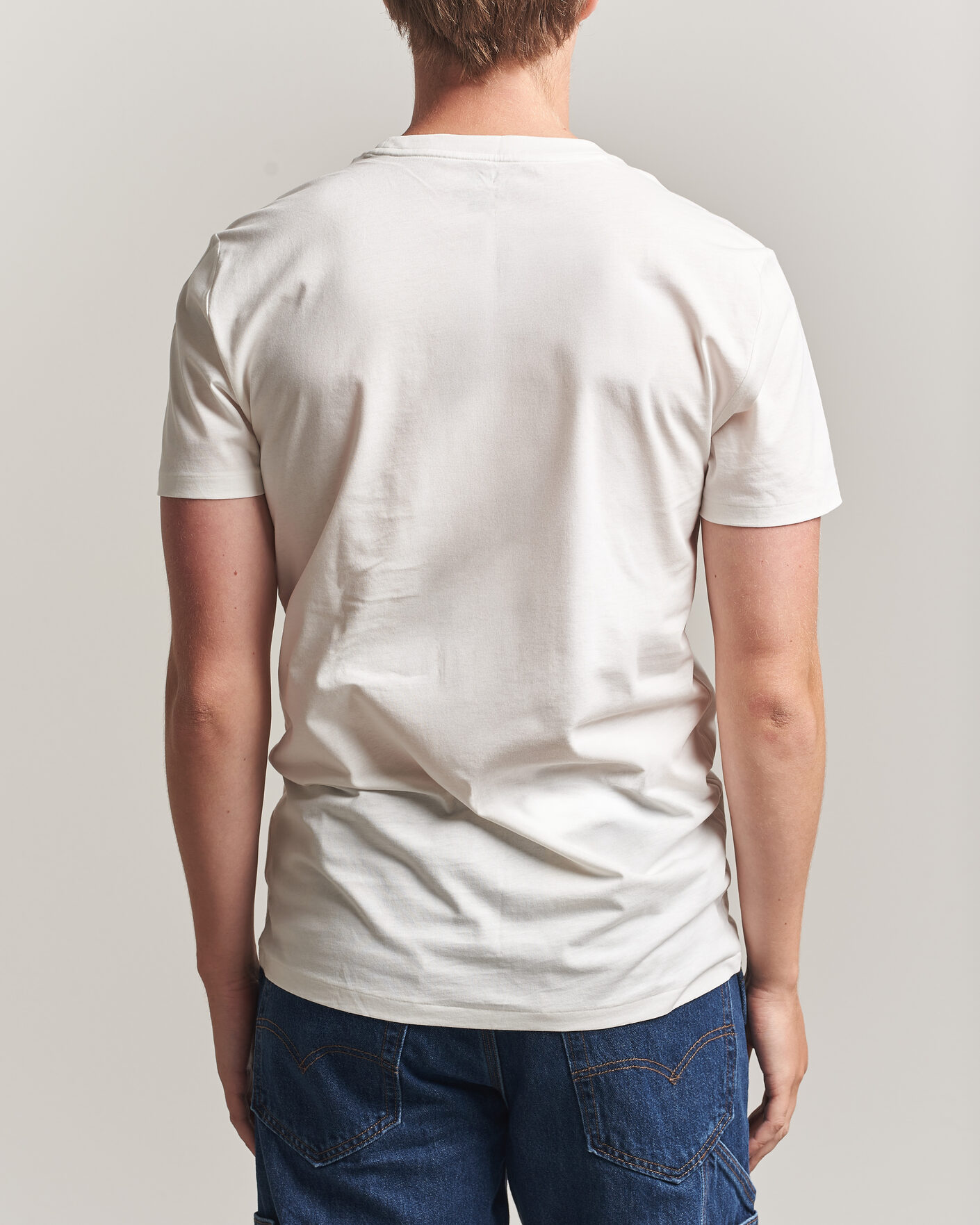 Herre | T-Shirts | Polo Ralph Lauren | 3-Pack Crew Neck T-Shirt White/Blue/Light Blue