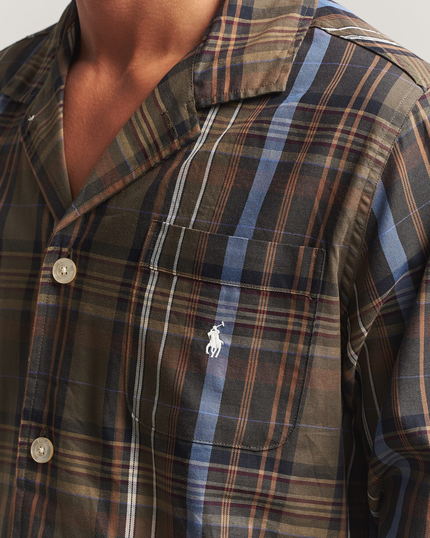 Herre | Pyjamaser og badekåper | Polo Ralph Lauren | Pyjamas Set Olive Brown Multi