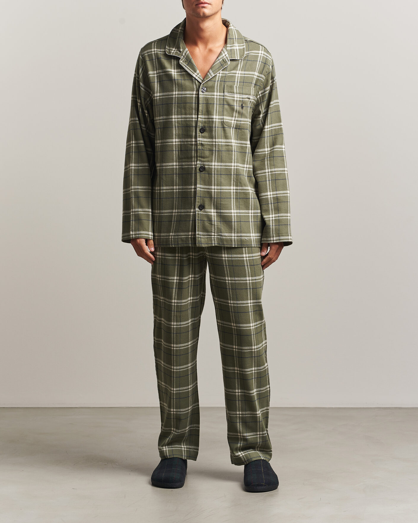 Herre | Pyjamaser og badekåper | Polo Ralph Lauren | Pyjamas Set Olive/Navy
