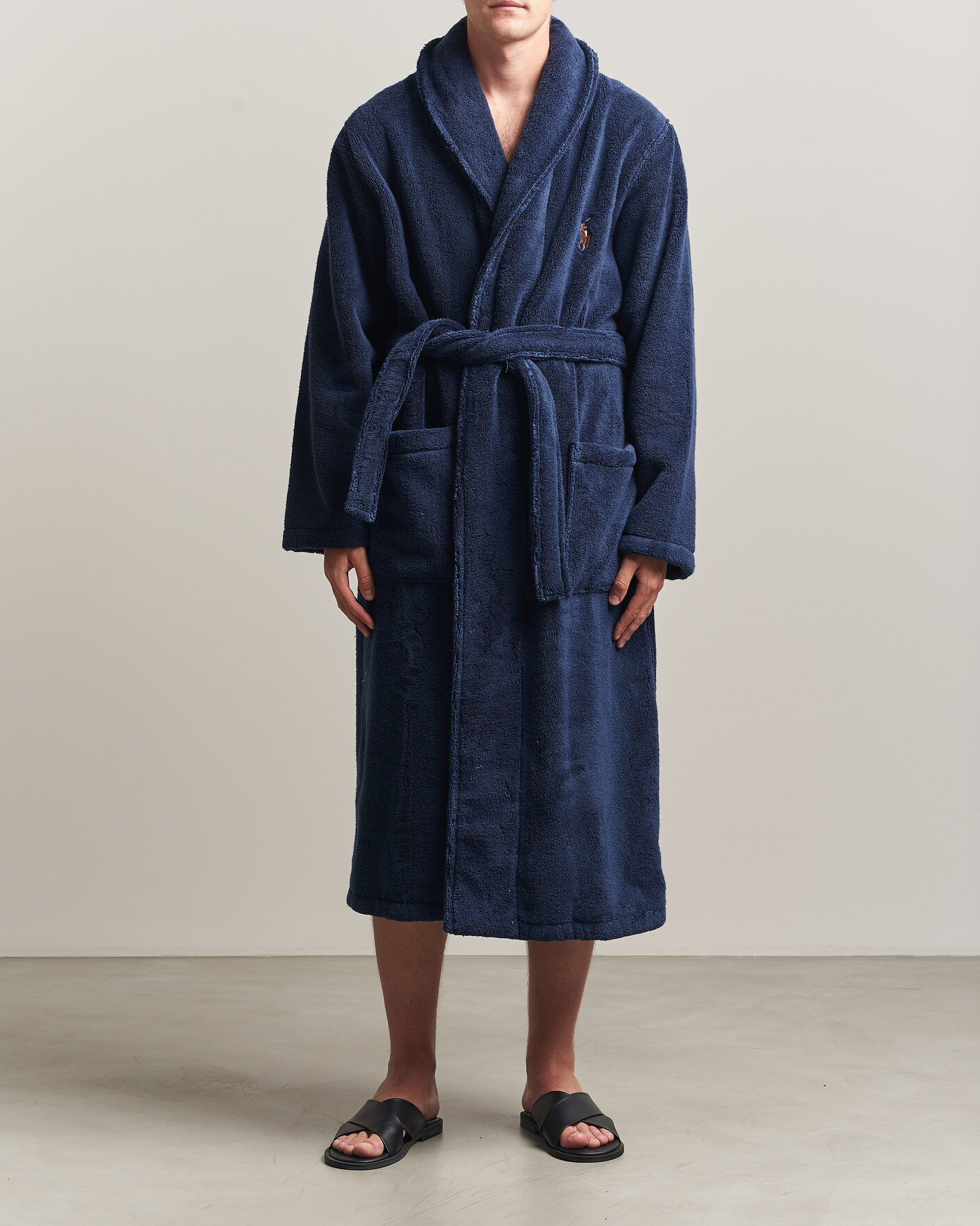 Herre | Pyjamaser og badekåper | Polo Ralph Lauren | Cotton Terry Robe Newport Navy
