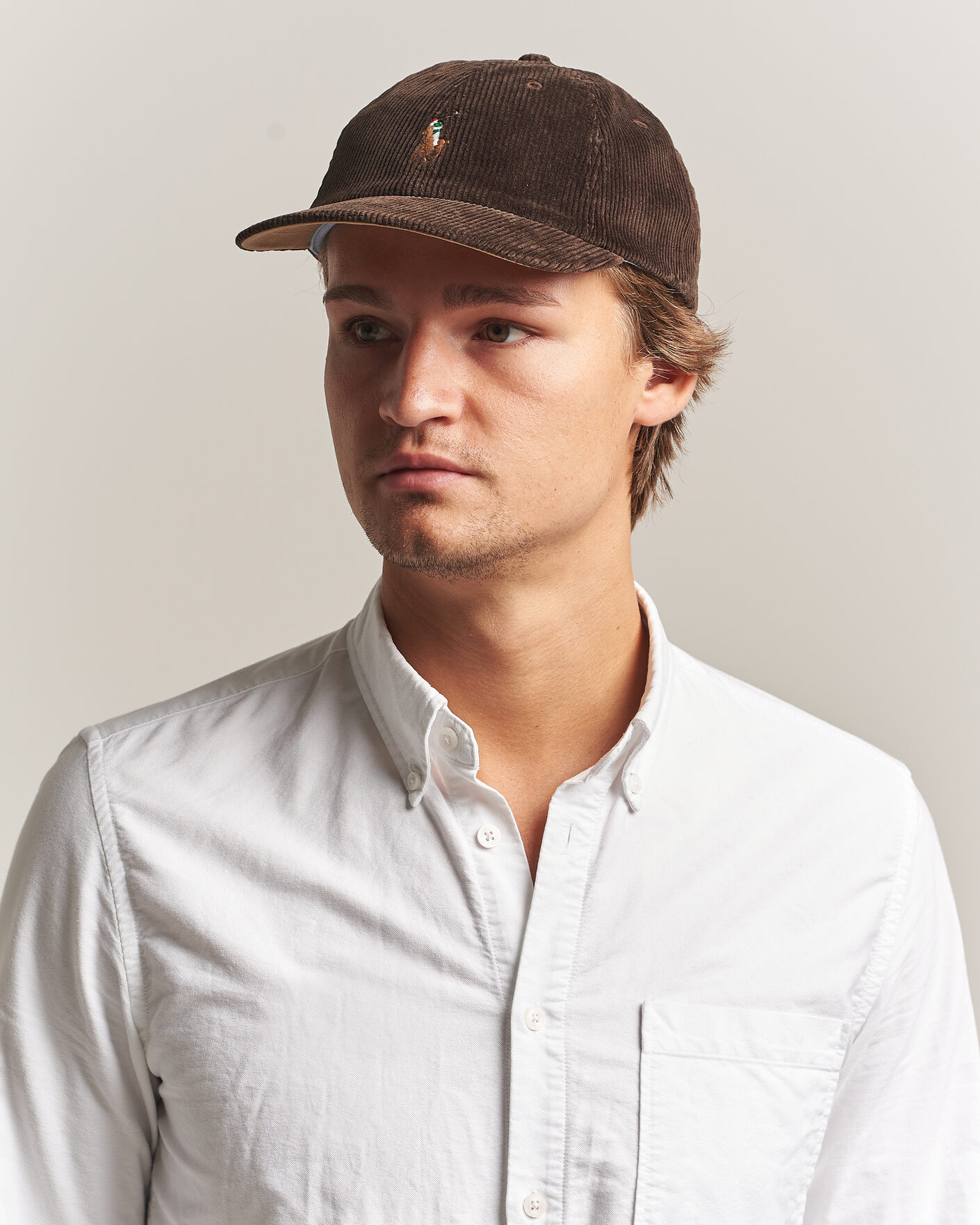 Herre | Hatter og capser | Polo Ralph Lauren | Corduroy Cap Dark Beech