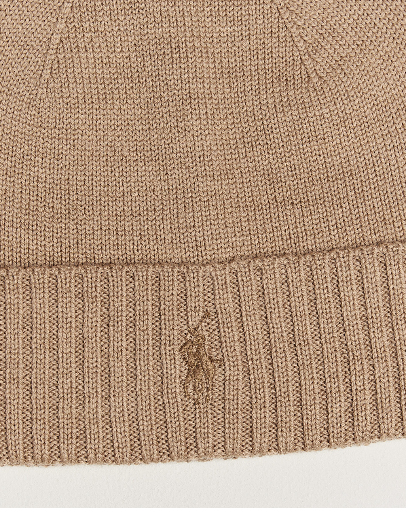 Herre | Luer | Polo Ralph Lauren | Merino Beanie Camel Melange
