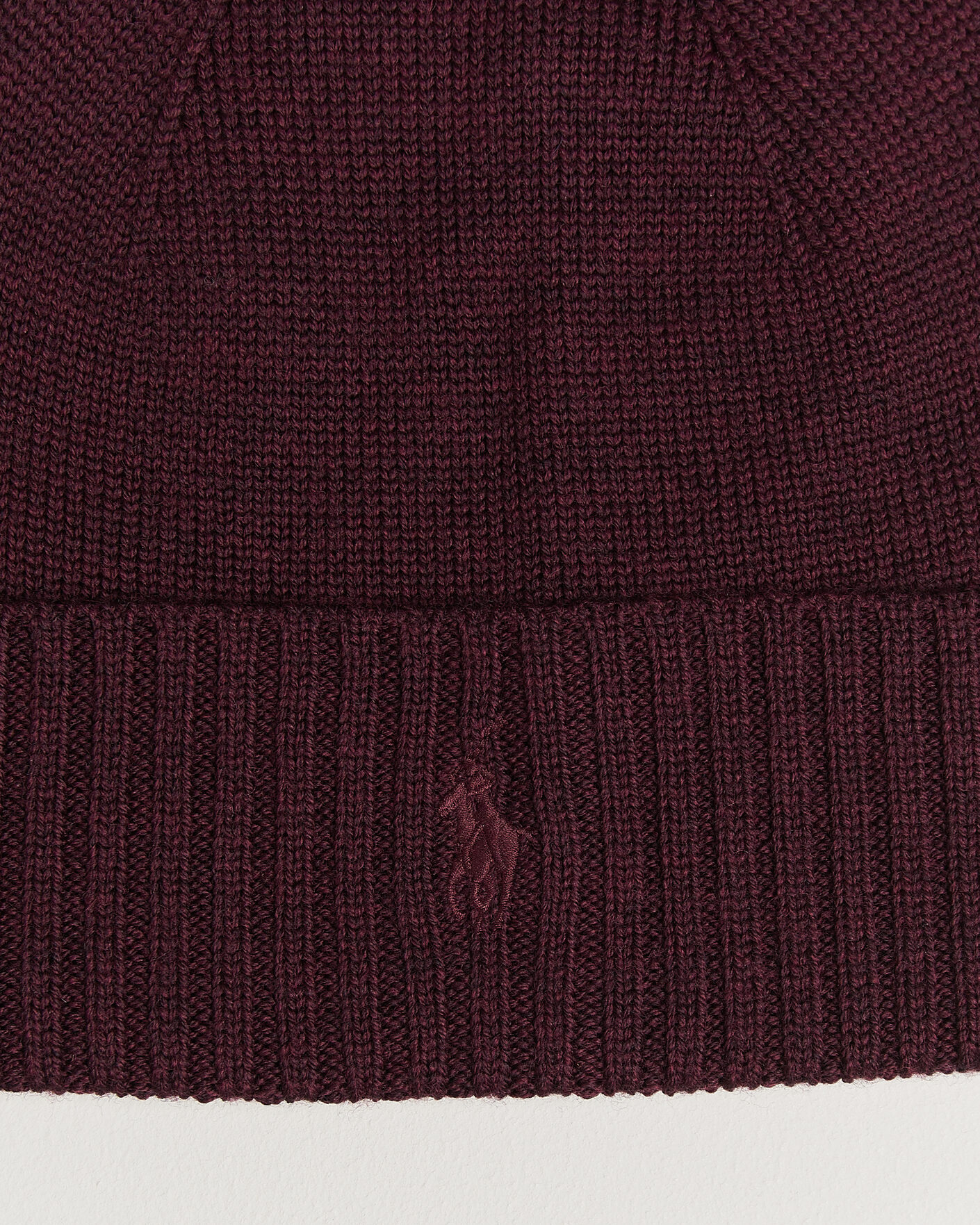 Herre | Luer | Polo Ralph Lauren | Merino Beanie Merlot Wine Heather