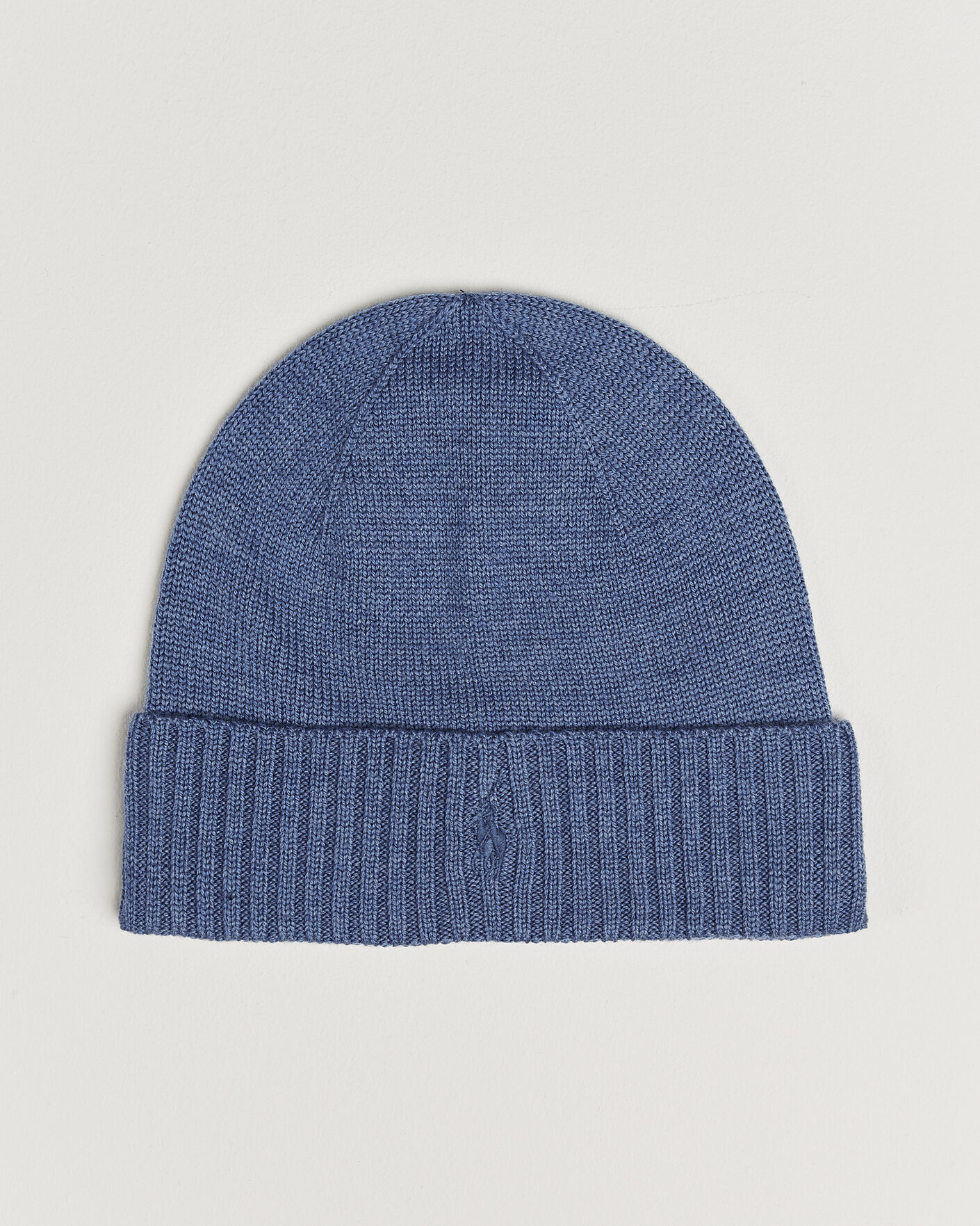 Herre | Luer | Polo Ralph Lauren | Merino Beanie Clarity Blue Heather