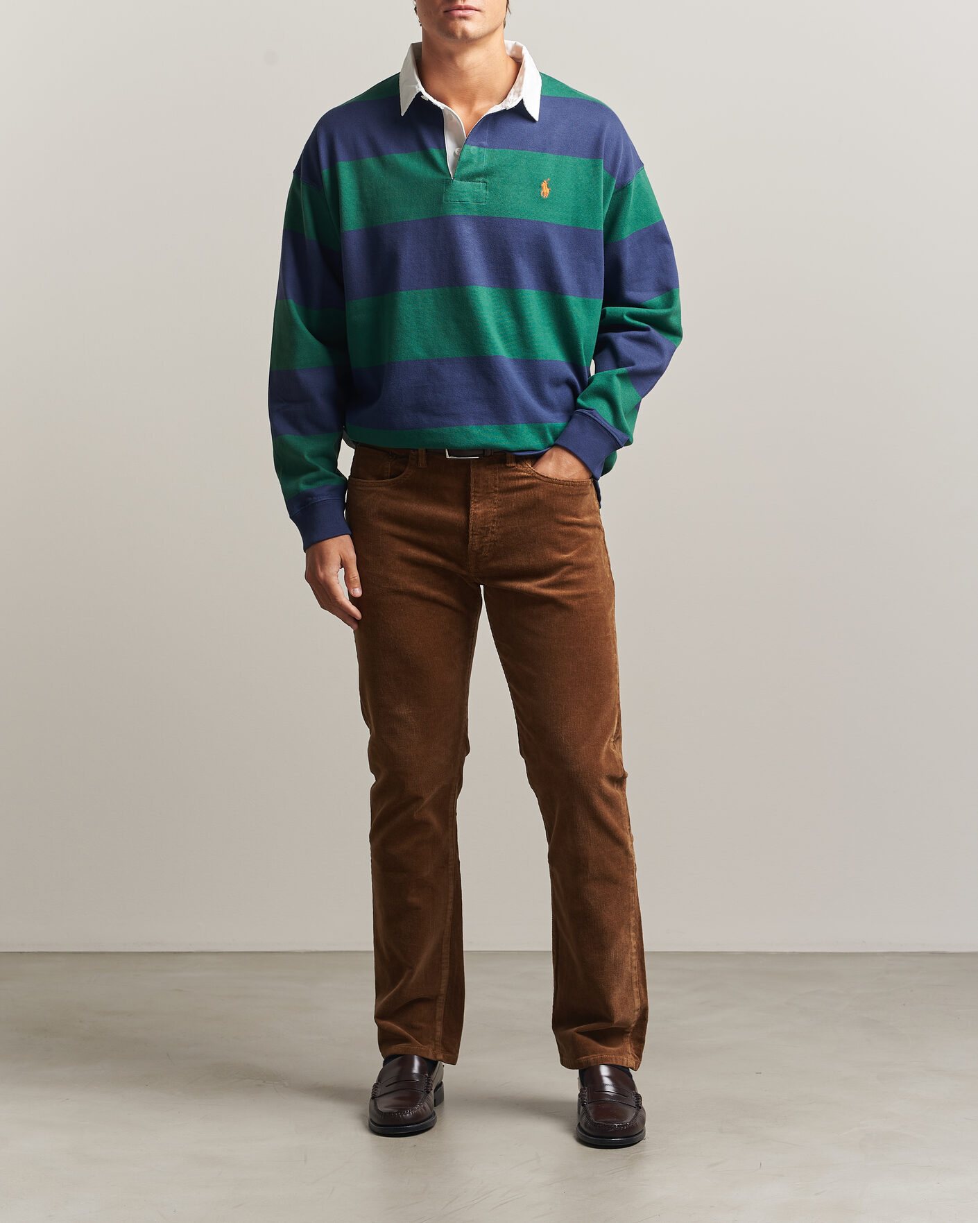 Herre | Bukser | Polo Ralph Lauren | Stretch Corduroy Straight Fit Pants Sepia