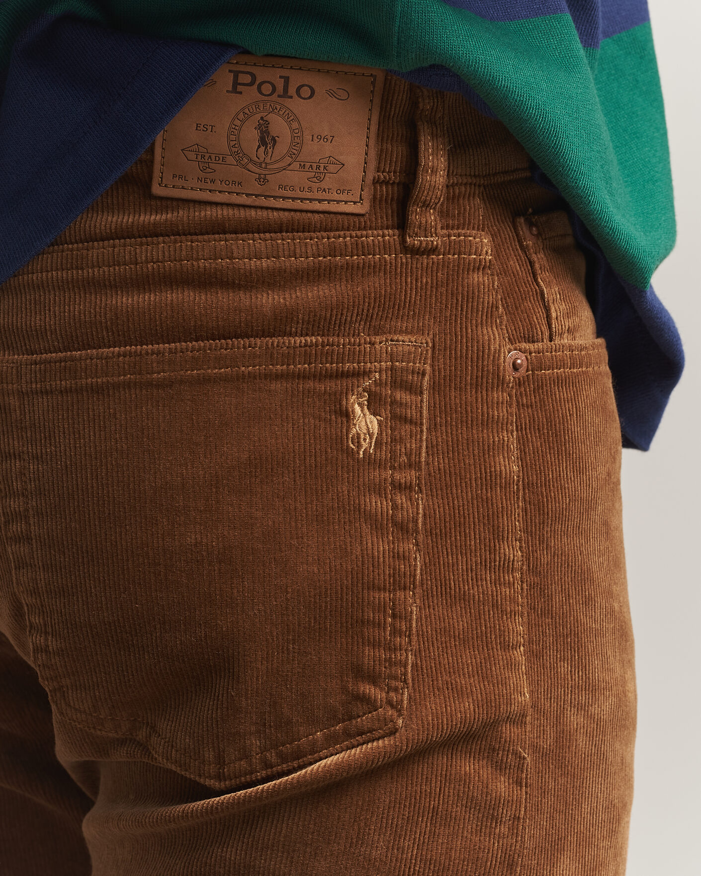 Herre | Bukser | Polo Ralph Lauren | Stretch Corduroy Straight Fit Pants Sepia