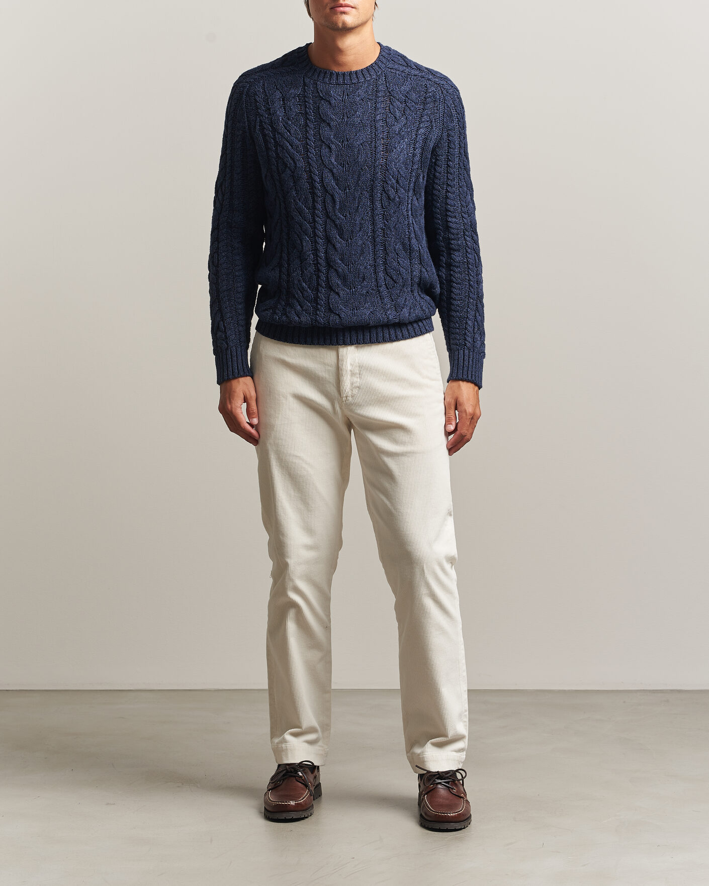 Herre | Bukser | Polo Ralph Lauren | Bedford Corduroy 5-Pocket Pants Warm White