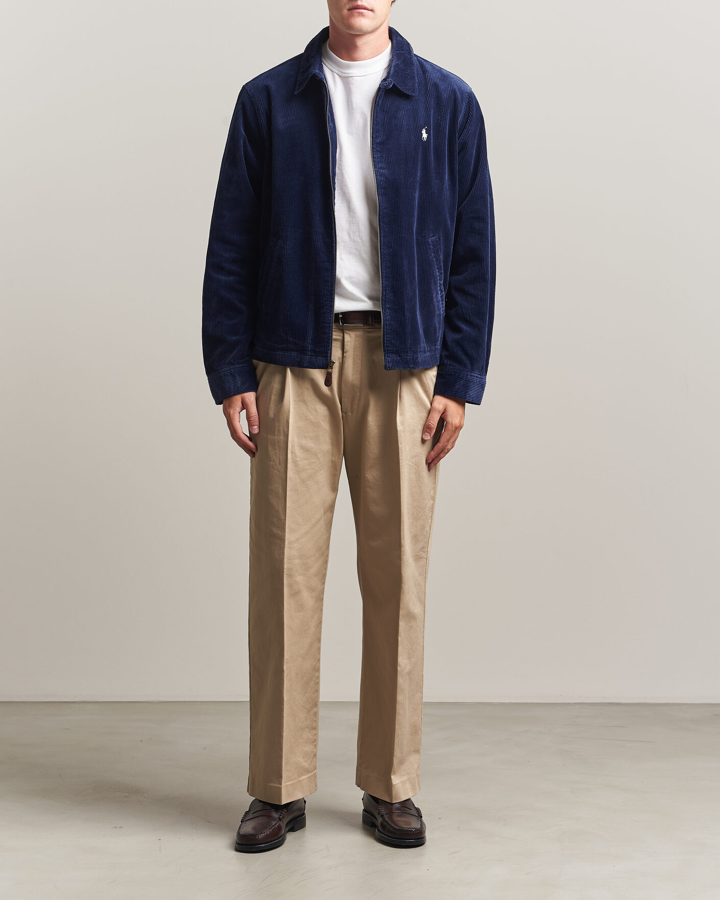 Herre | Jakker | Polo Ralph Lauren | Lined Corduroy Windbreaker Newport Navy