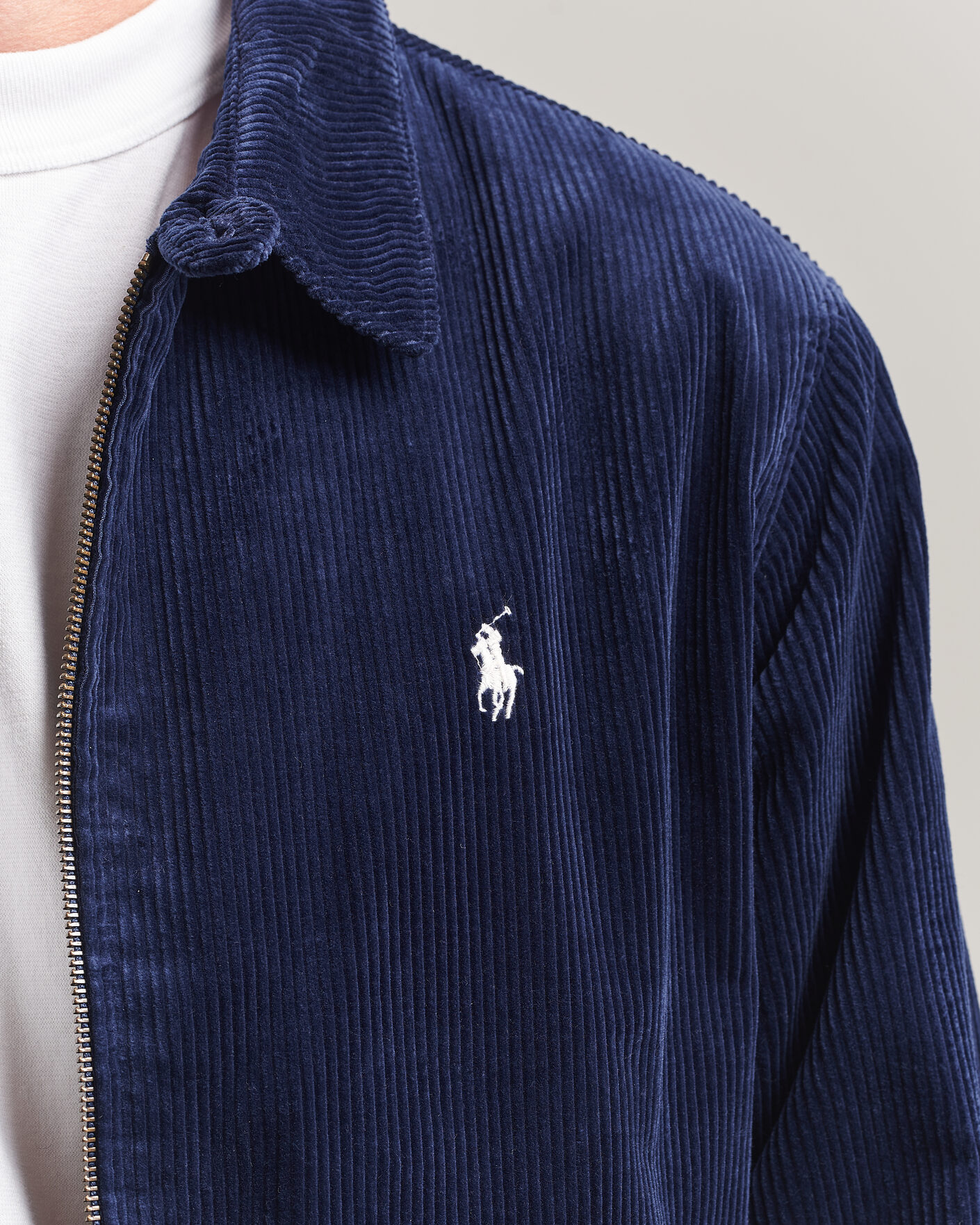 Herre | Jakker | Polo Ralph Lauren | Lined Corduroy Windbreaker Newport Navy