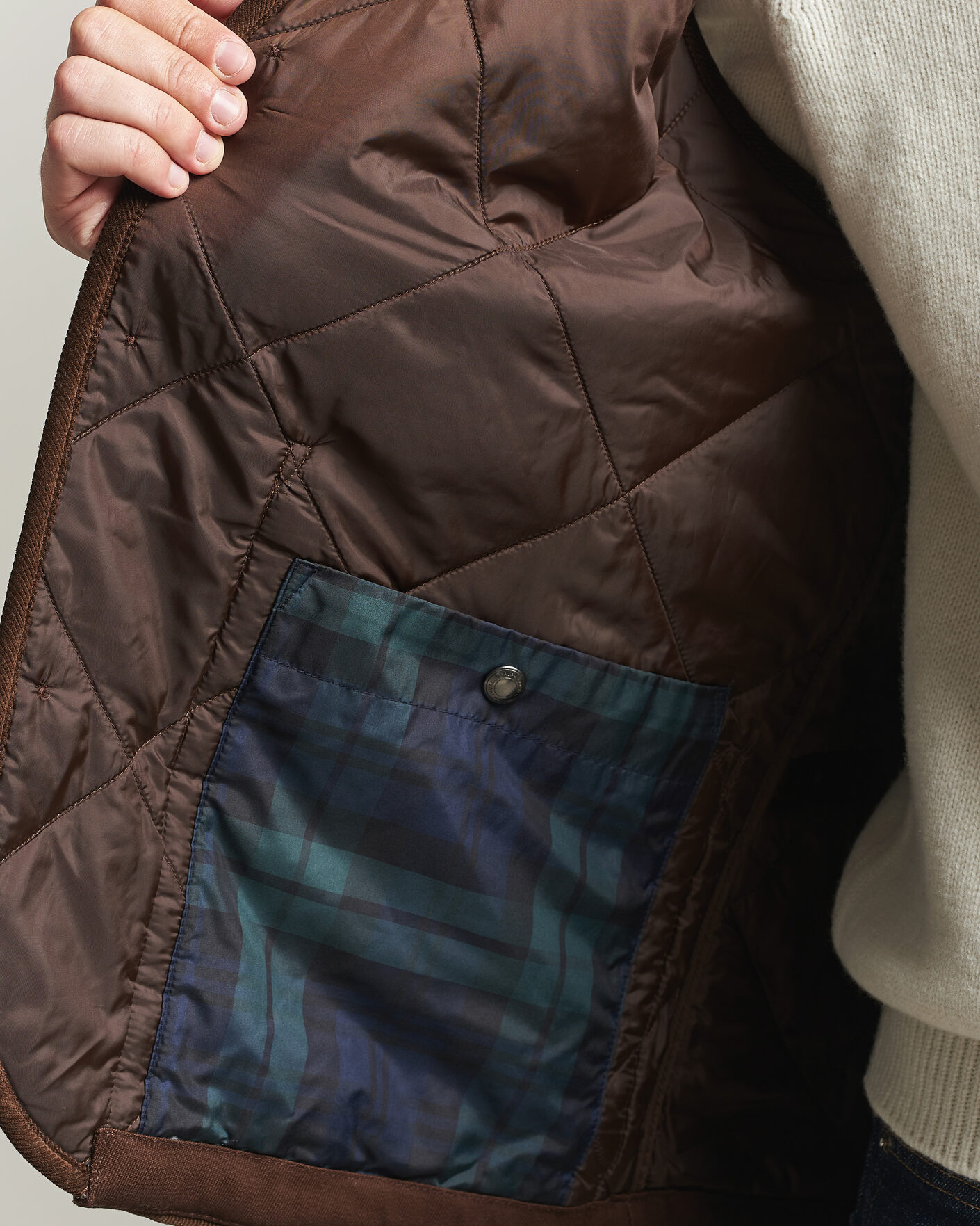 Herre | Vester | Polo Ralph Lauren | Quilted Corduroy Vest Cooper Brown