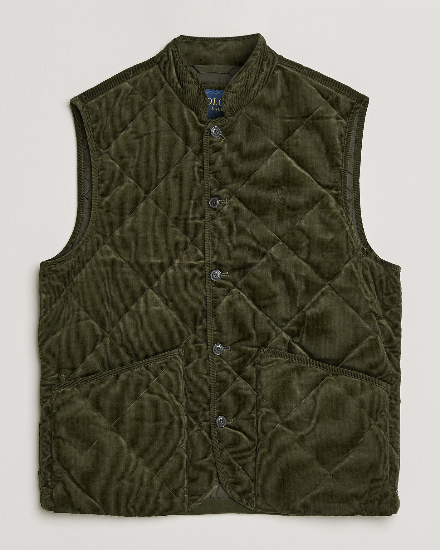 Herre | Vester | Polo Ralph Lauren | Quilted Corduroy Vest Company Olive