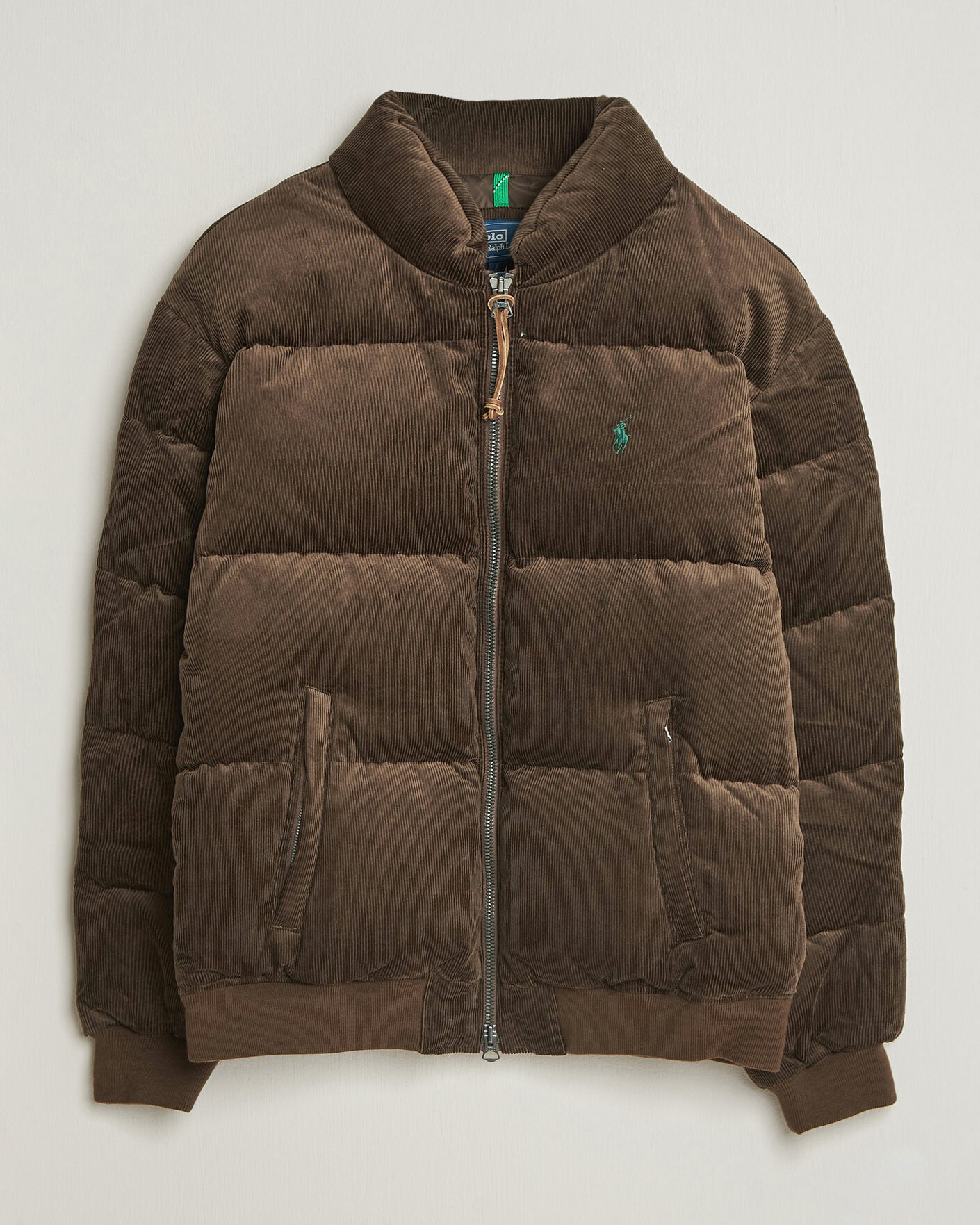 Herre | Jakker | Polo Ralph Lauren | Corduroy Puffer Jacket Dark Beech