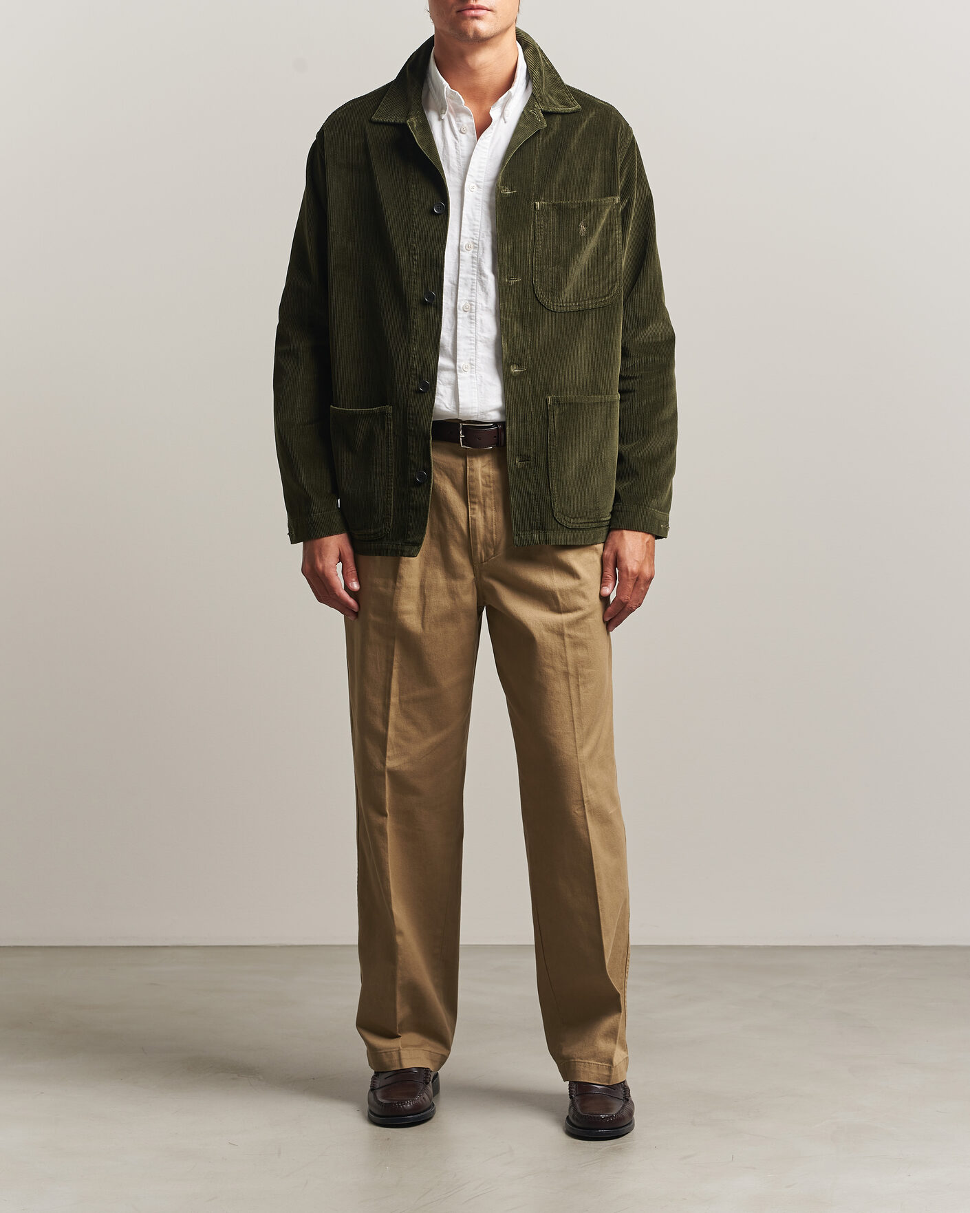 Herre | Skjorter | Polo Ralph Lauren | Corduroy Overshirt Company Olive