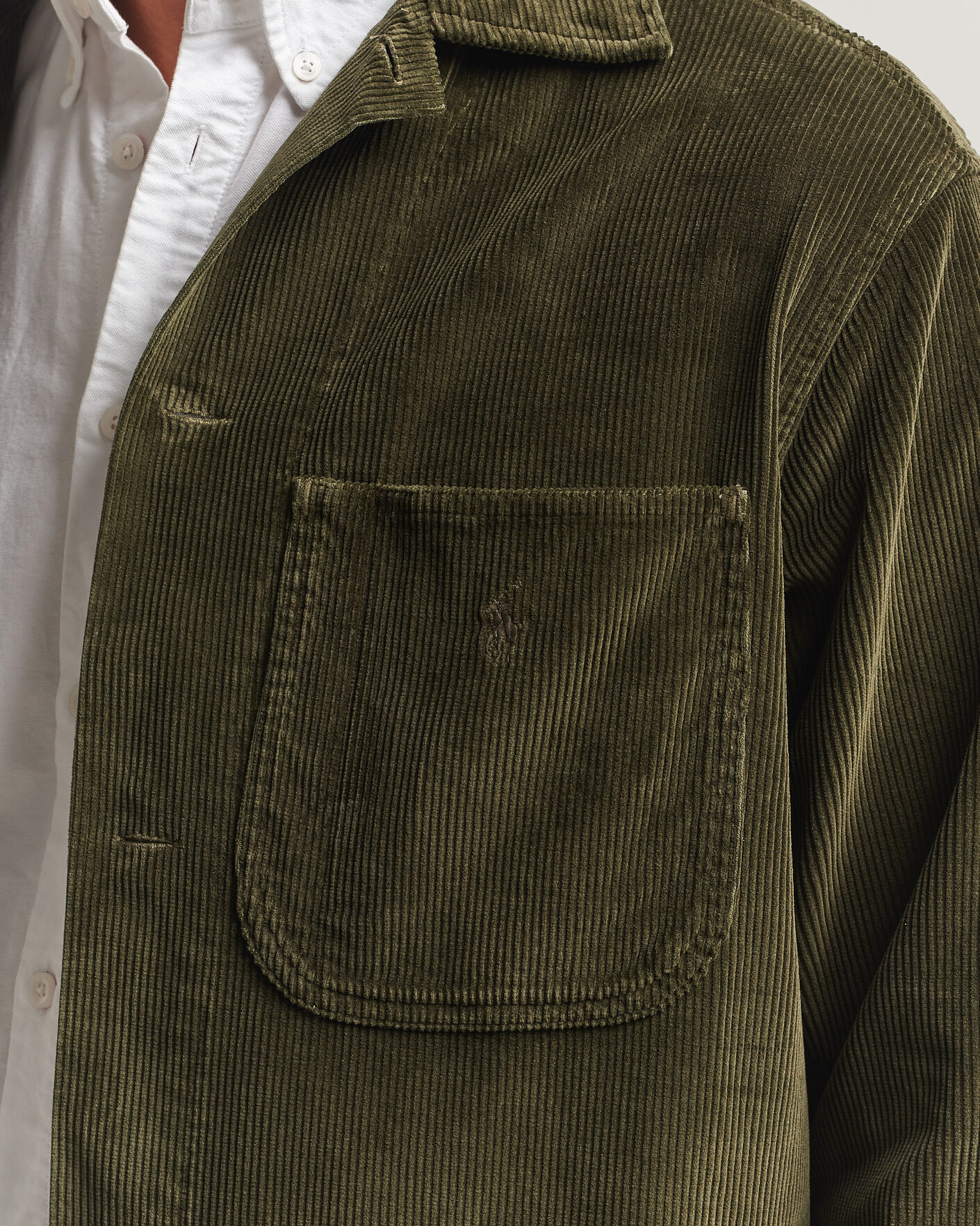 Herre | Skjorter | Polo Ralph Lauren | Corduroy Overshirt Company Olive