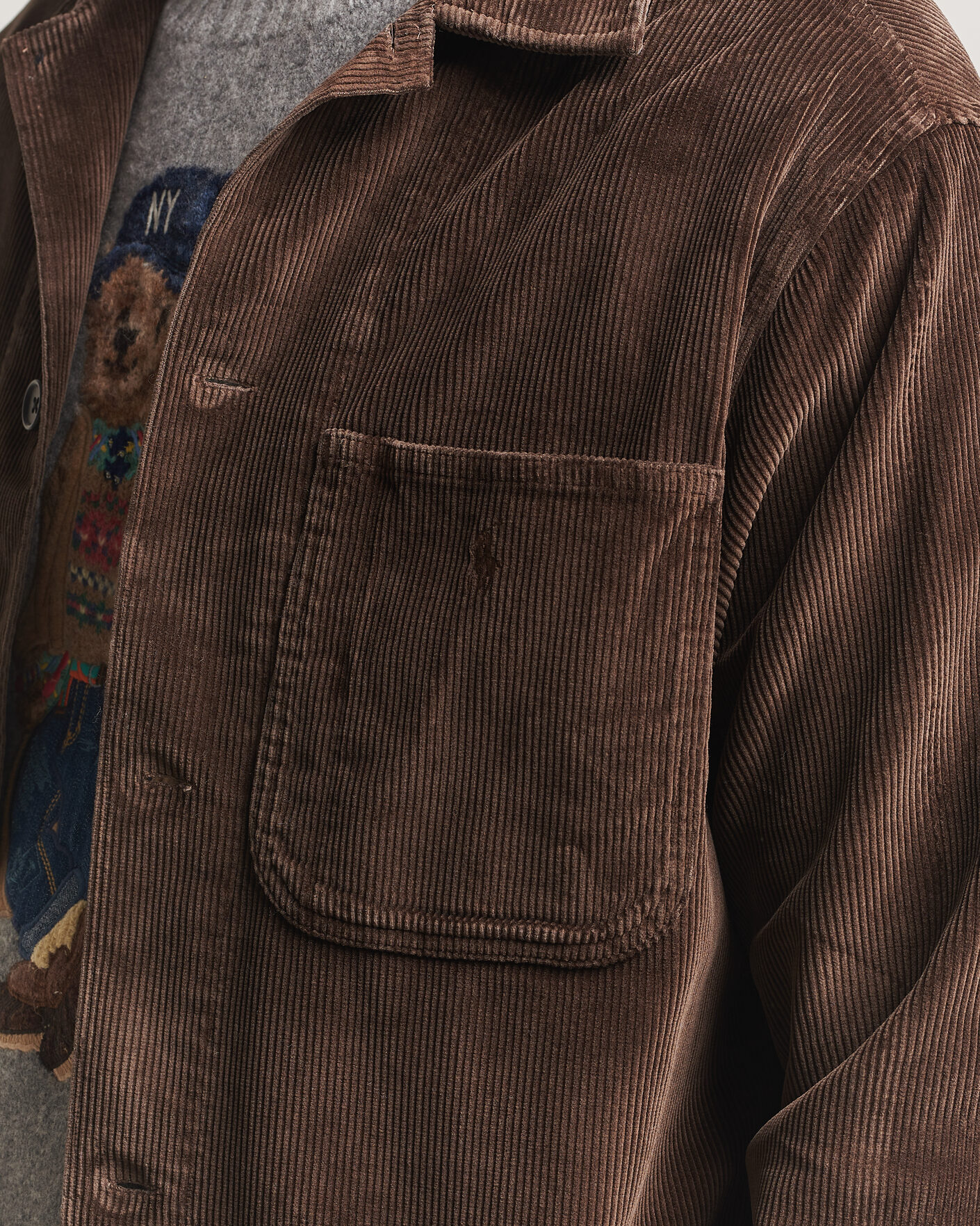 Herre | Skjorter | Polo Ralph Lauren | Corduroy Overshirt Nutmeg Brown