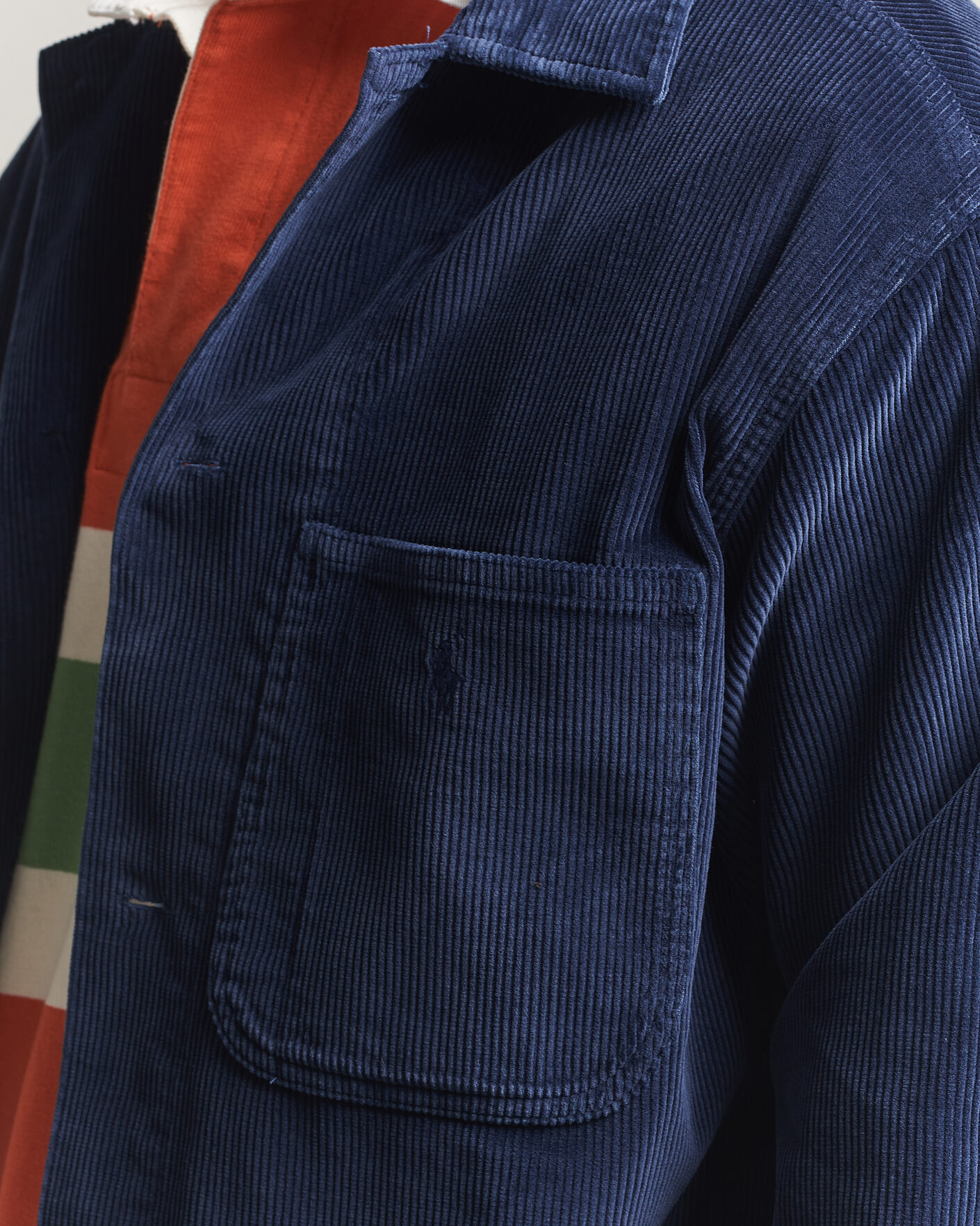 Herre | Skjorter | Polo Ralph Lauren | Corduroy Overshirt Newport Navy