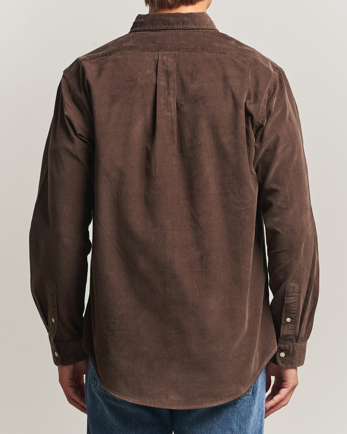 Herre | Skjorter | Polo Ralph Lauren | Custom Fit BD Corduroy Shirt Nutmeg Brown