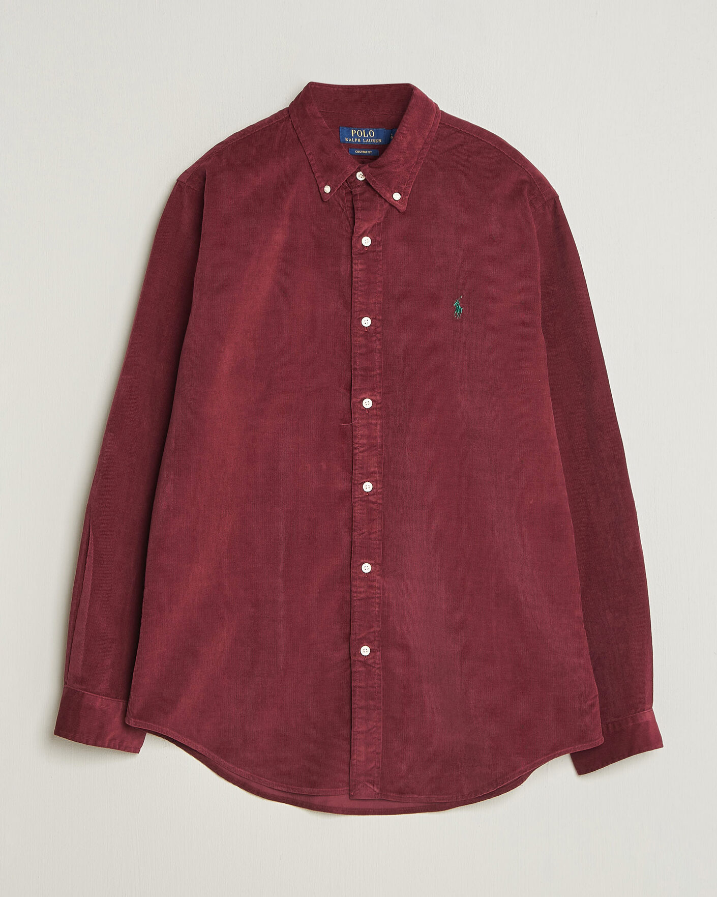 Herre | Skjorter | Polo Ralph Lauren | Custom Fit BD Corduroy Shirt Classic Wine