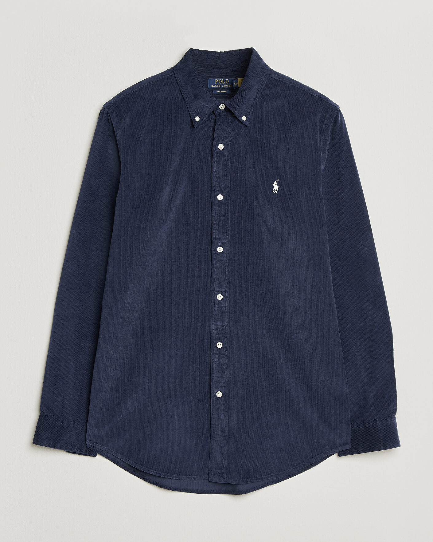 Herre | Skjorter | Polo Ralph Lauren | Custom Fit BD Corduroy Shirt Newport Navy