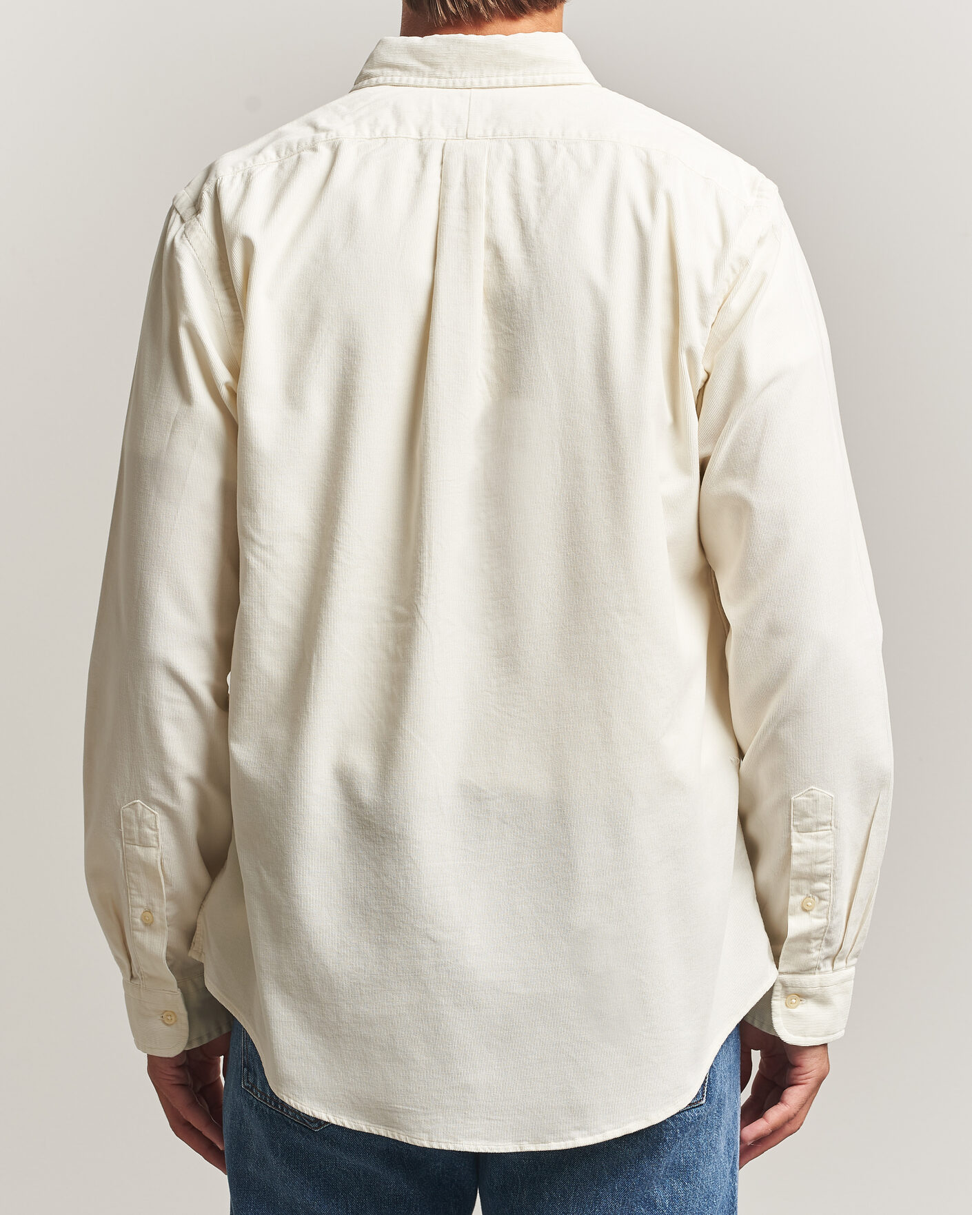 Herre | Skjorter | Polo Ralph Lauren | Custom Fit BD Corduroy Shirt Clubhouse Cream