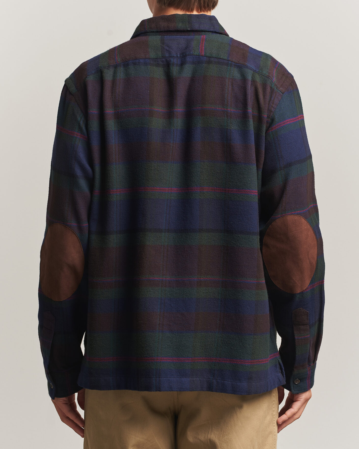 Herre | Skjorter | Polo Ralph Lauren | Hudson Ranch Checked Overshirt Olive Royal
