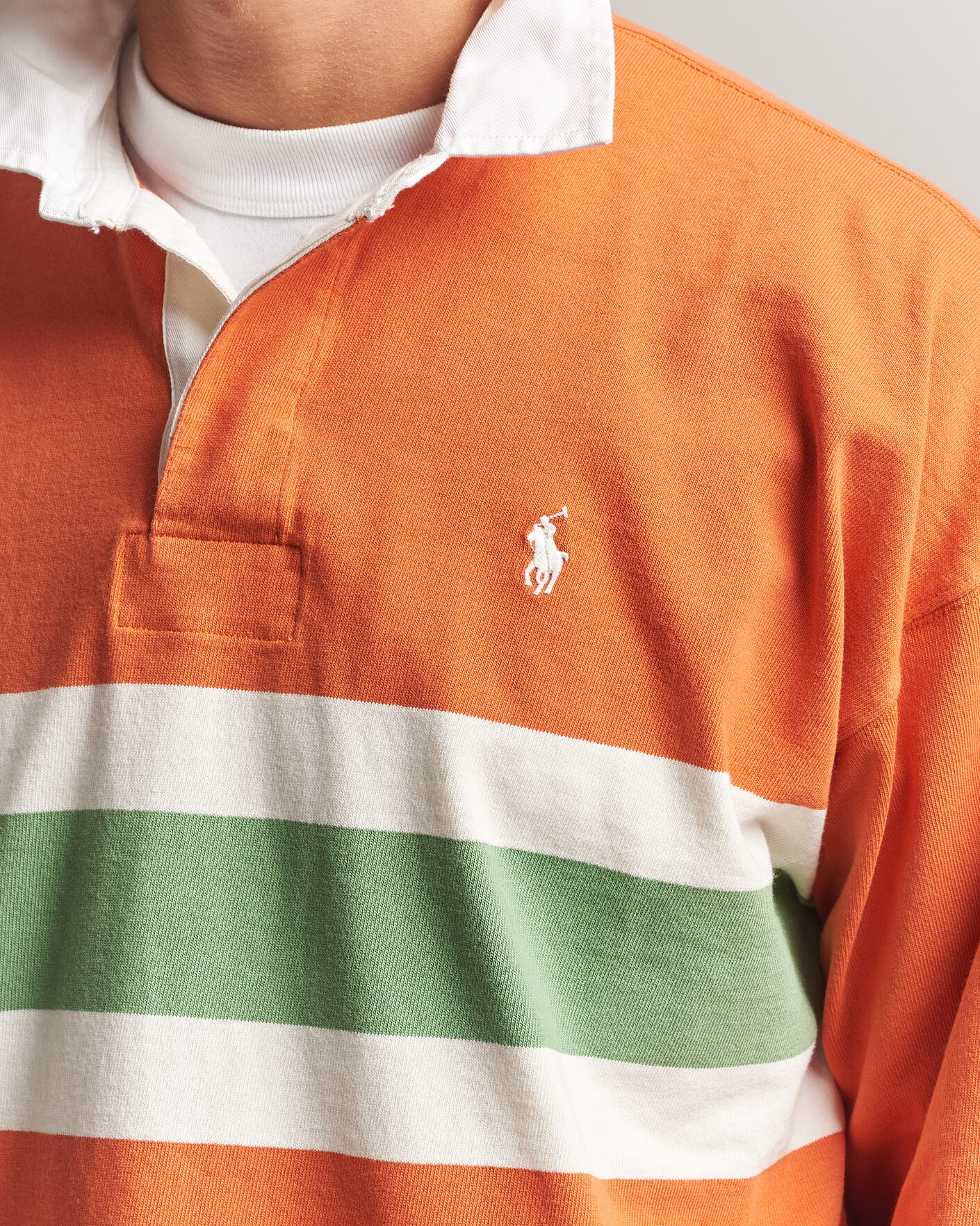 Herre | Gensere | Polo Ralph Lauren | Knitted Jersey Rugby Shirt Solar Sky Multi
