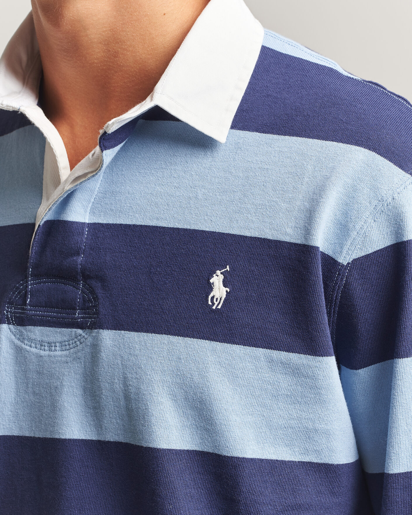 Herre | Gensere | Polo Ralph Lauren | Striped Jersey Rugger Blue/Navy