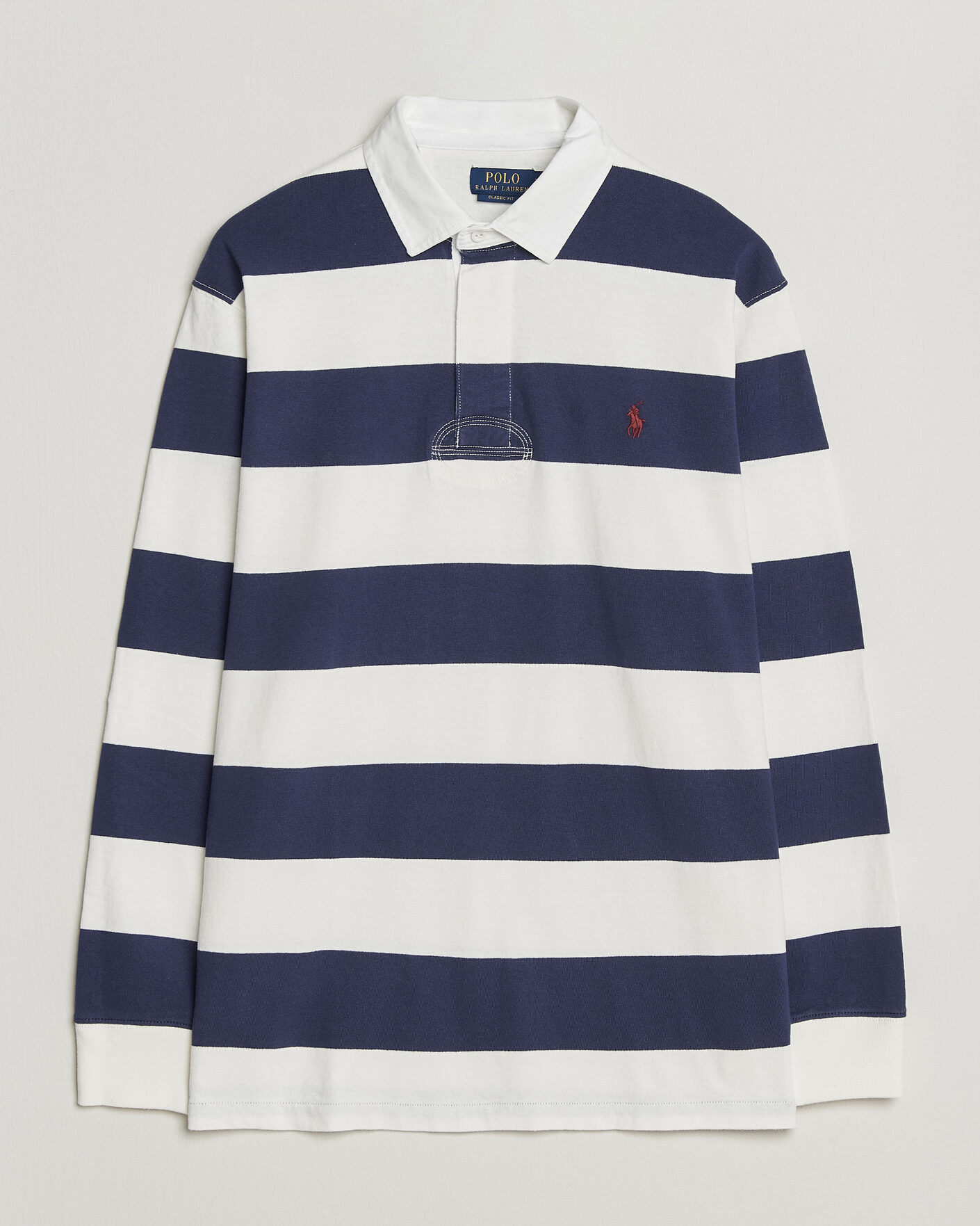 Herre | Gensere | Polo Ralph Lauren | Striped Jersey Rugger Cream/Navy