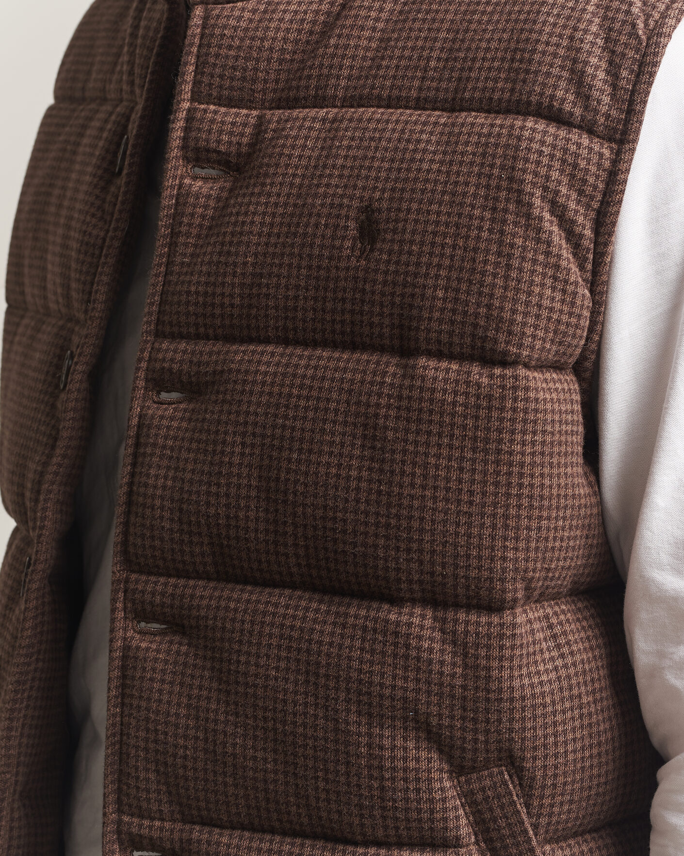 Herre | Gensere | Polo Ralph Lauren | Double Knitted Jaquard Vest Nutmeg Brown