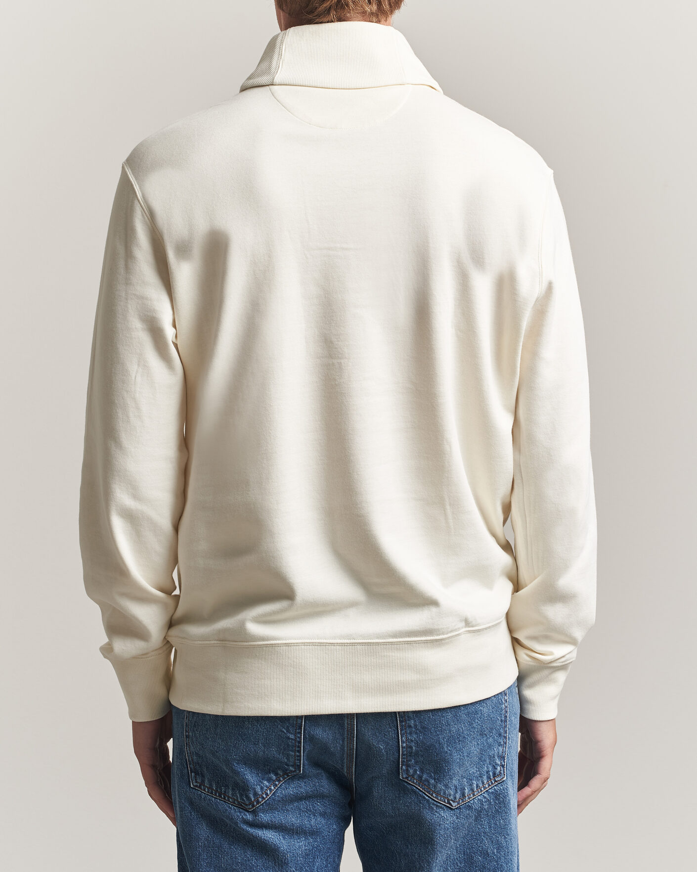 Herre | Gensere | Polo Ralph Lauren | Double Knitted Shawl Collar Sweater Pale Cream
