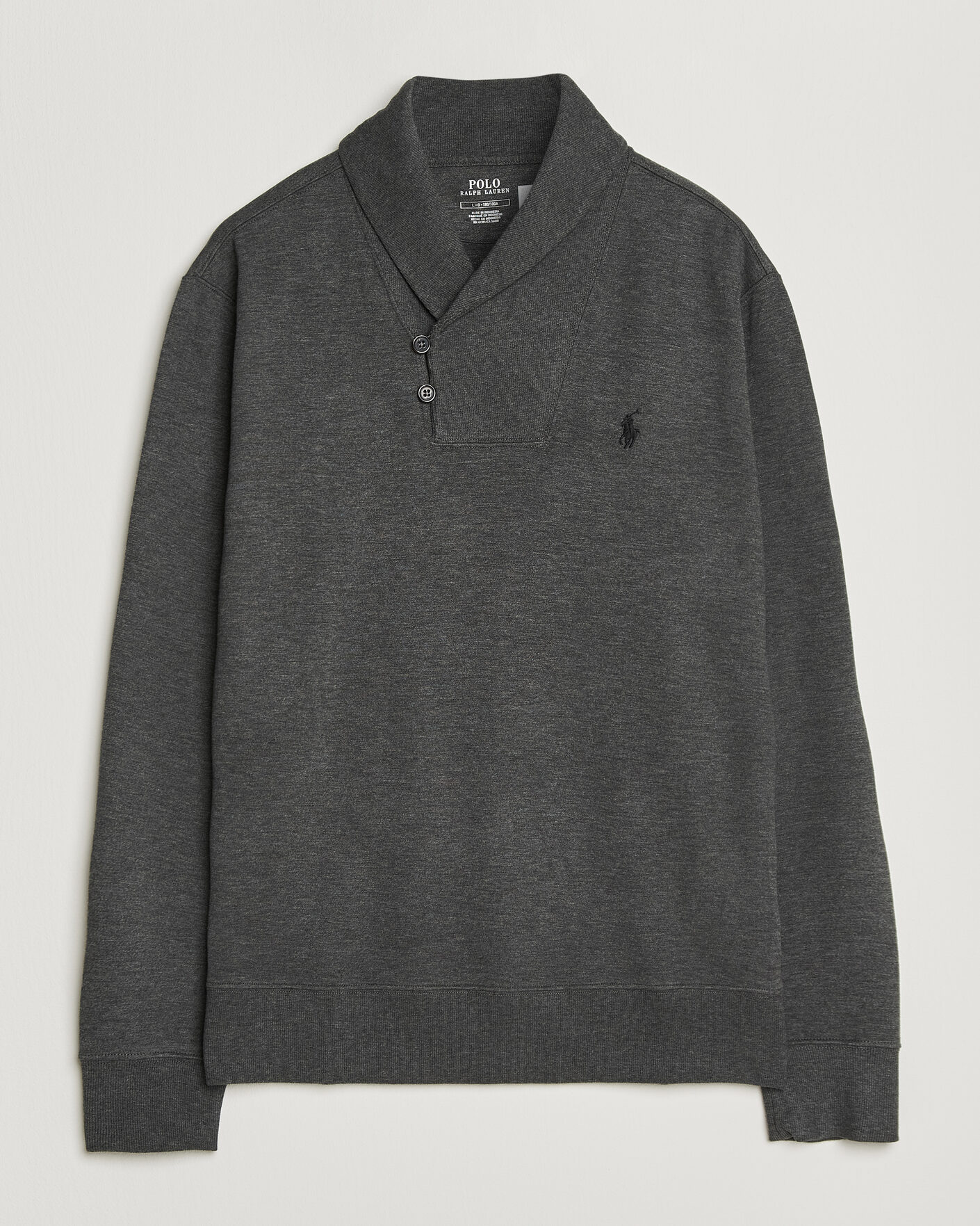Herre | Gensere | Polo Ralph Lauren | Double Knitted Shawl Collar Sweater Windsor Heather