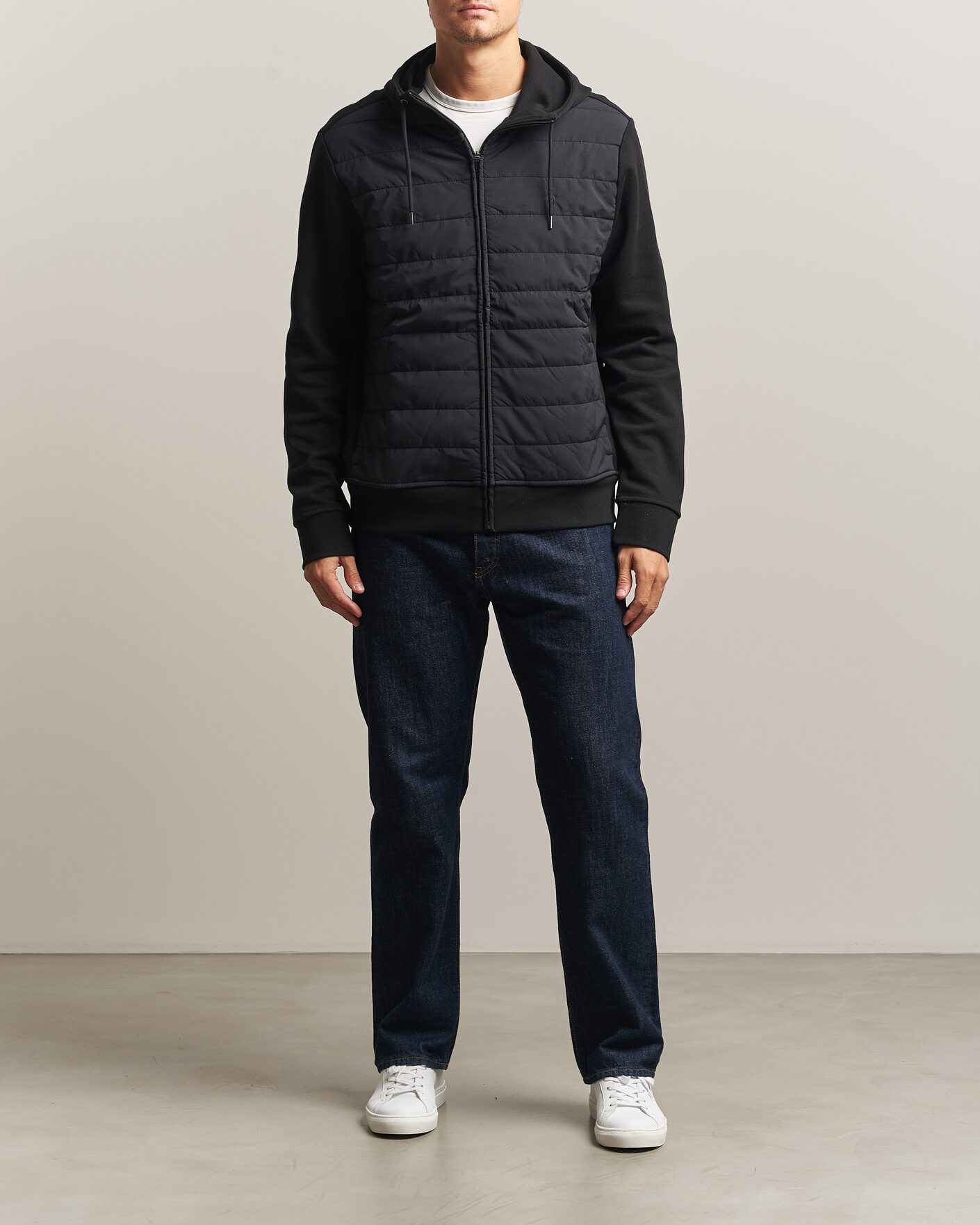 Herre | Gensere | Polo Ralph Lauren | Double Knitted Jaquard Full Zip Hoodie Polo Black