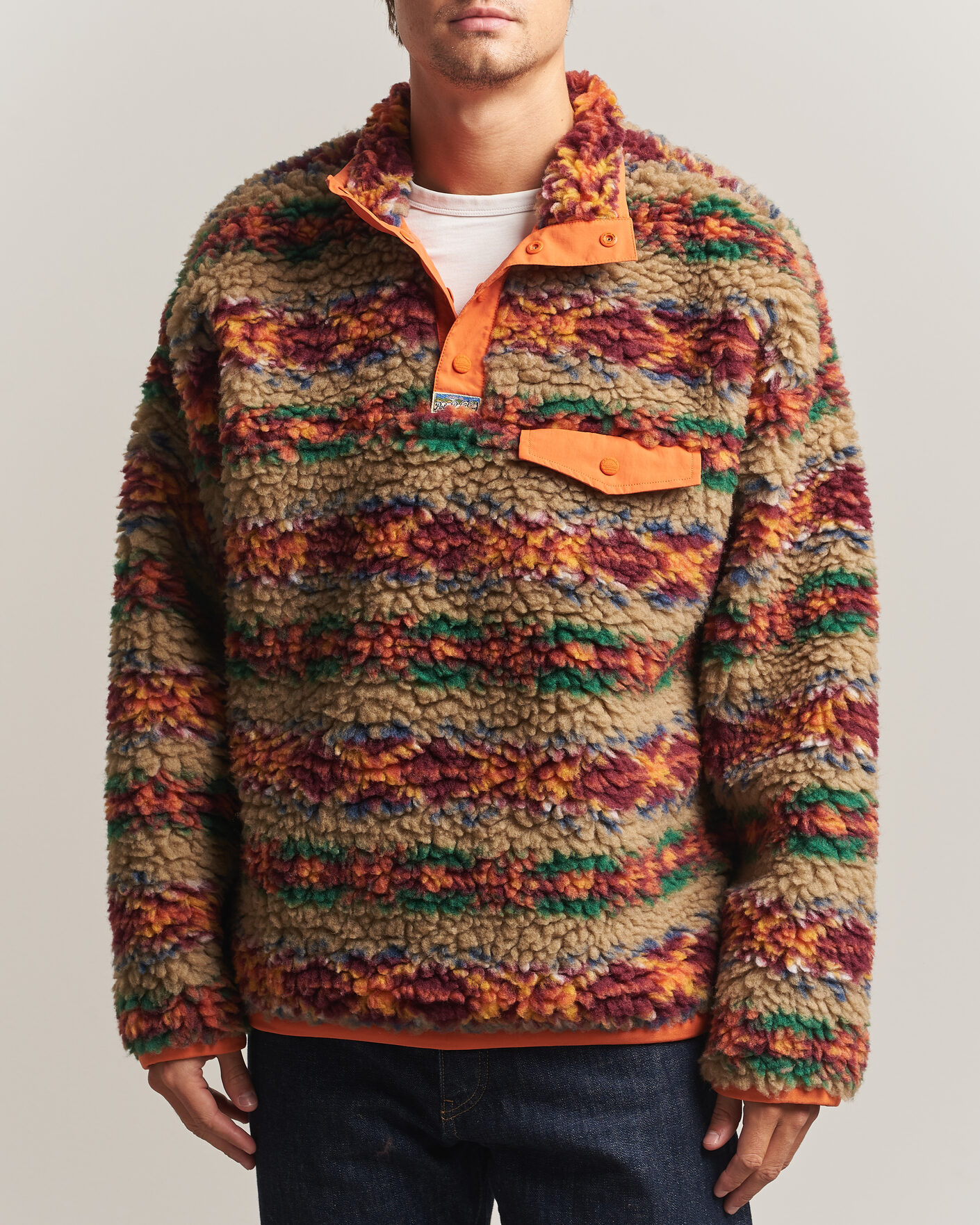 Herre | Gensere | Polo Ralph Lauren | Shaggy Hi Pile Red Rock Fairisle
